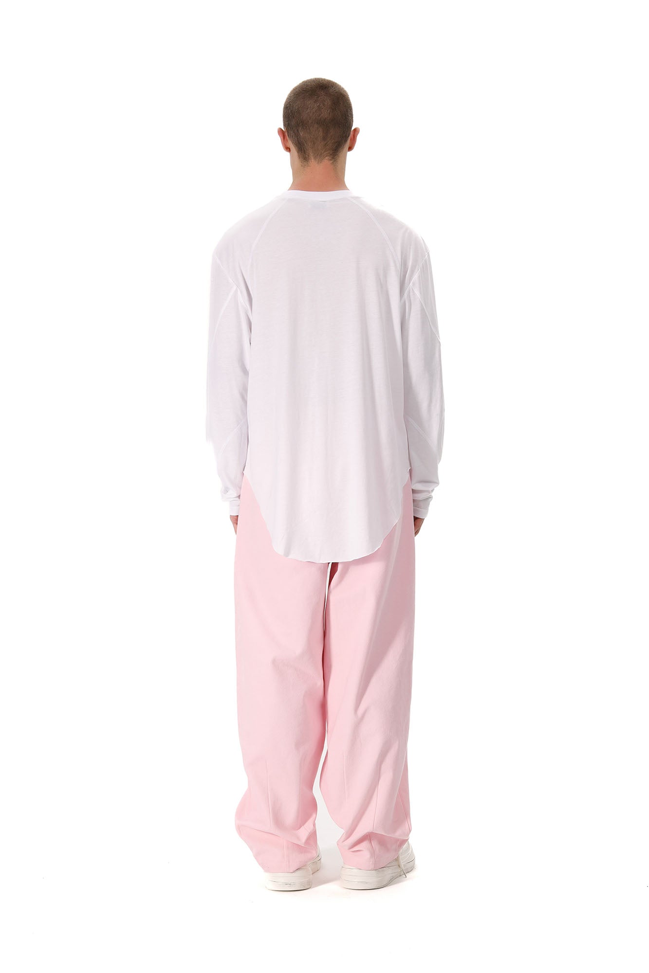 VANN VALRENCE Double-Knee Pleats Cotton Straight-Leg Pants, premium urban and streetwear designers apparel on PROJECTISR.com, VANN VALRENCE