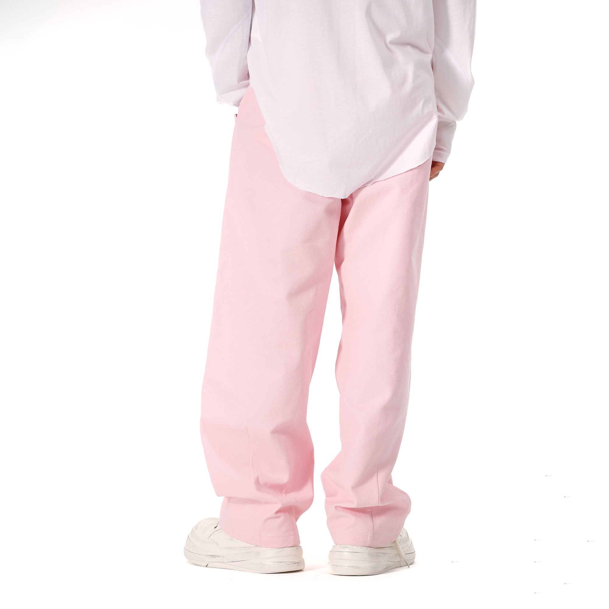 VANN VALRENCE Double-Knee Pleats Cotton Straight-Leg Pants, premium urban and streetwear designers apparel on PROJECTISR.com, VANN VALRENCE