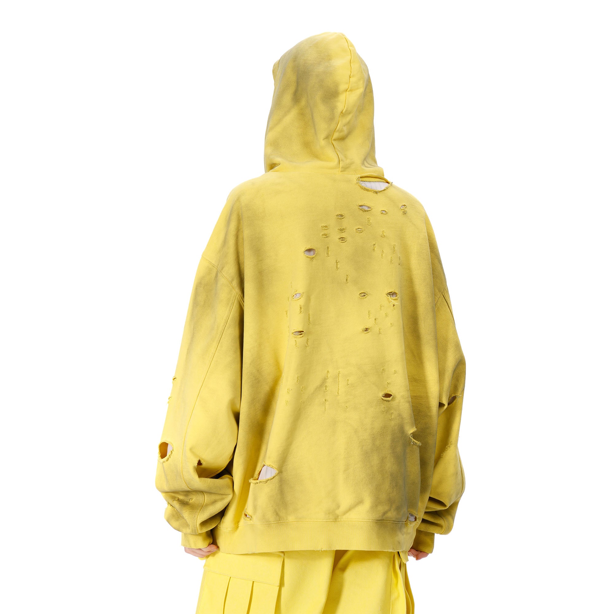 VANN VALRENCE Washed Reversible Distressed Hoodie, premium urban and streetwear designers apparel on PROJECTISR.com, VANN VALRENCE