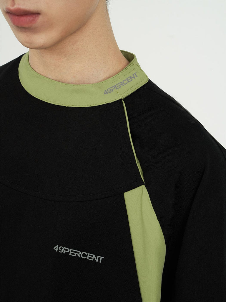 49PERCENT Hook & Loop Raglan T-Shirt, premium urban and streetwear designers apparel on PROJECTISR.com, 49PERCENT