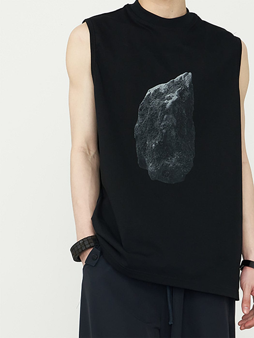 49PERCENT Meteorite Tank, premium urban and streetwear designers apparel on PROJECTISR.com, 49PERCENT