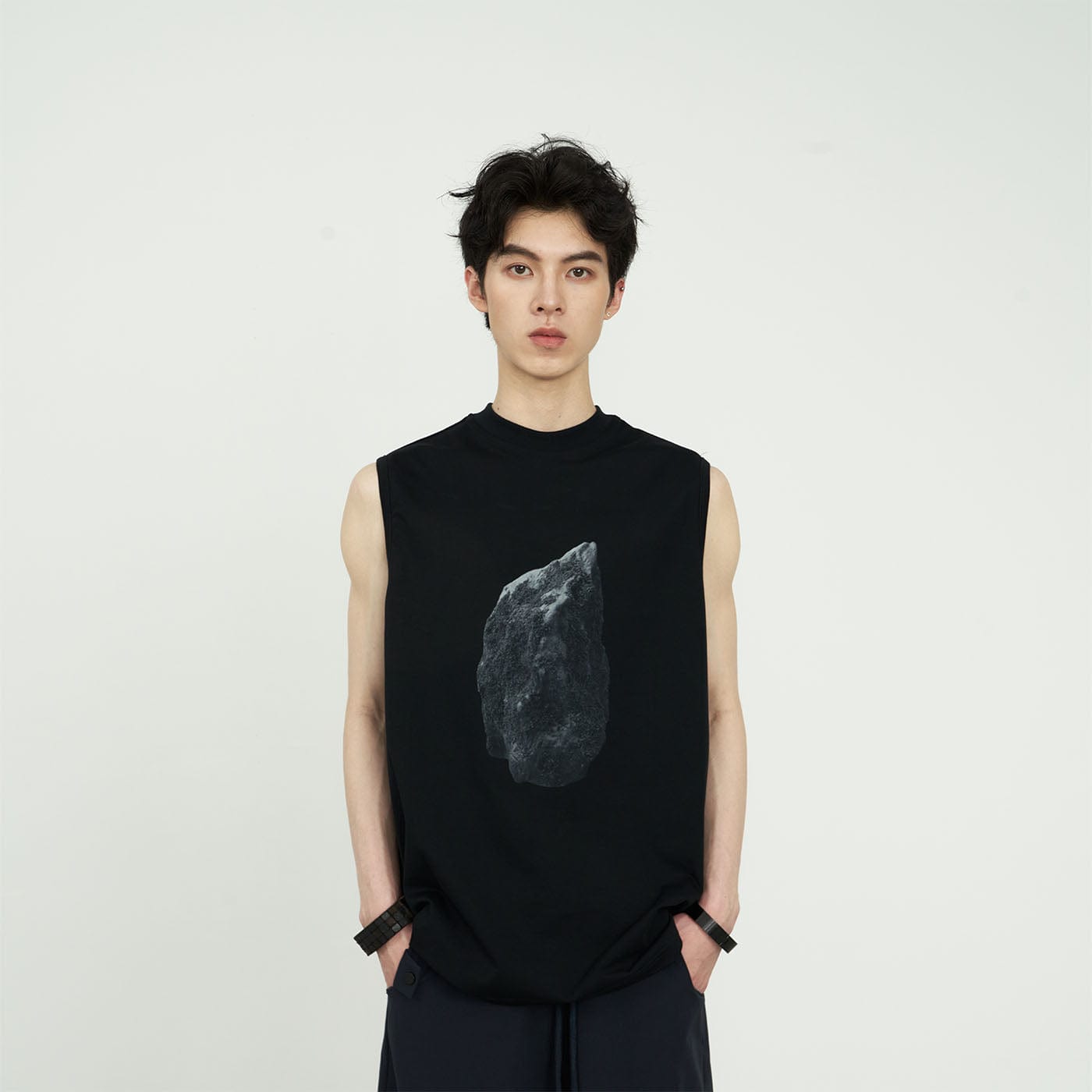 49PERCENT Meteorite Tank, premium urban and streetwear designers apparel on PROJECTISR.com, 49PERCENT