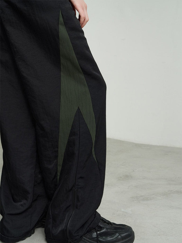 49PERCENT Hook & Loop Contrasted Pants, premium urban and streetwear designers apparel on PROJECTISR.com, 49PERCENT