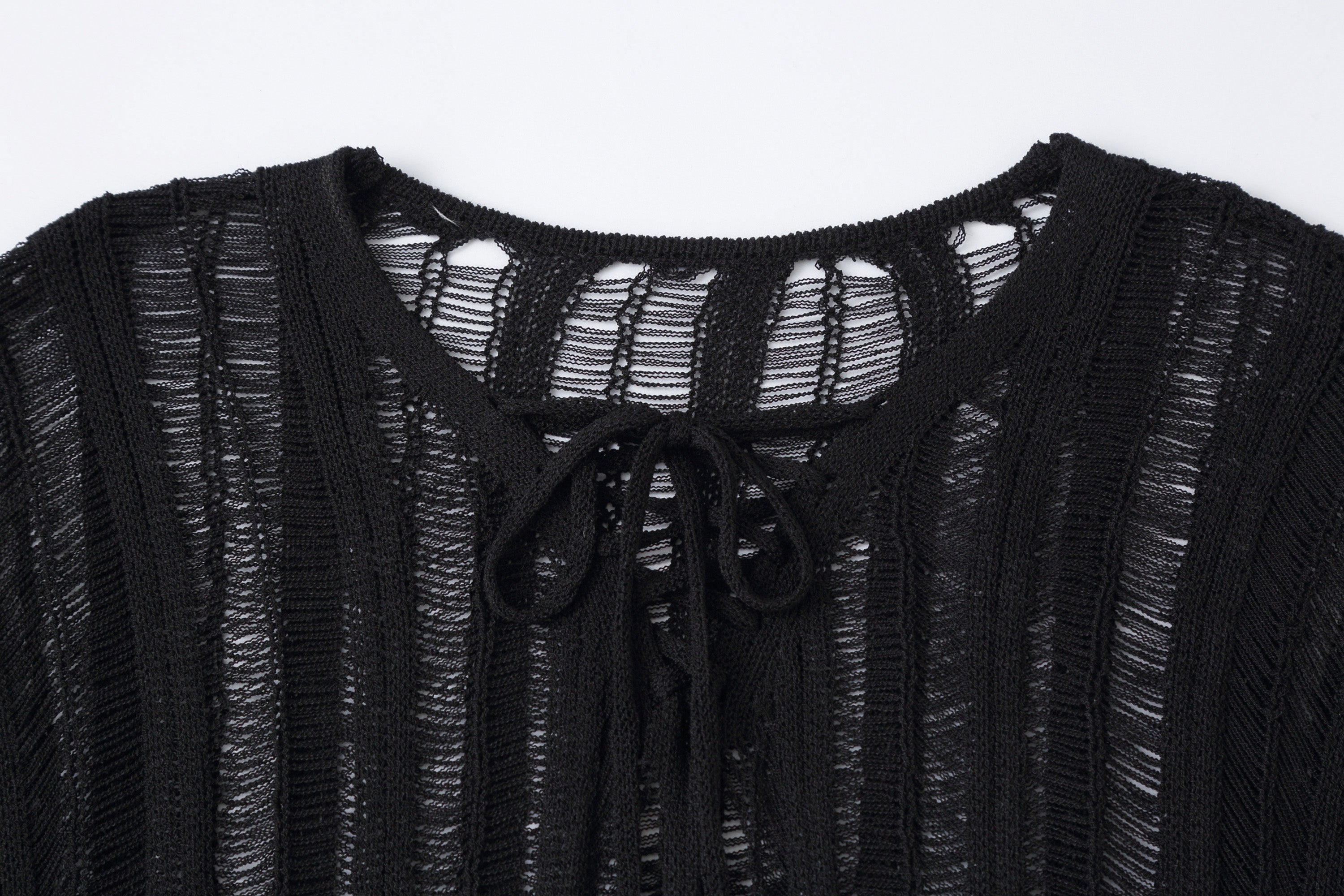 CLP Sheer Striped Open-Knit Sweater, premium urban and streetwear designers apparel on PROJECTISR.com, CLP