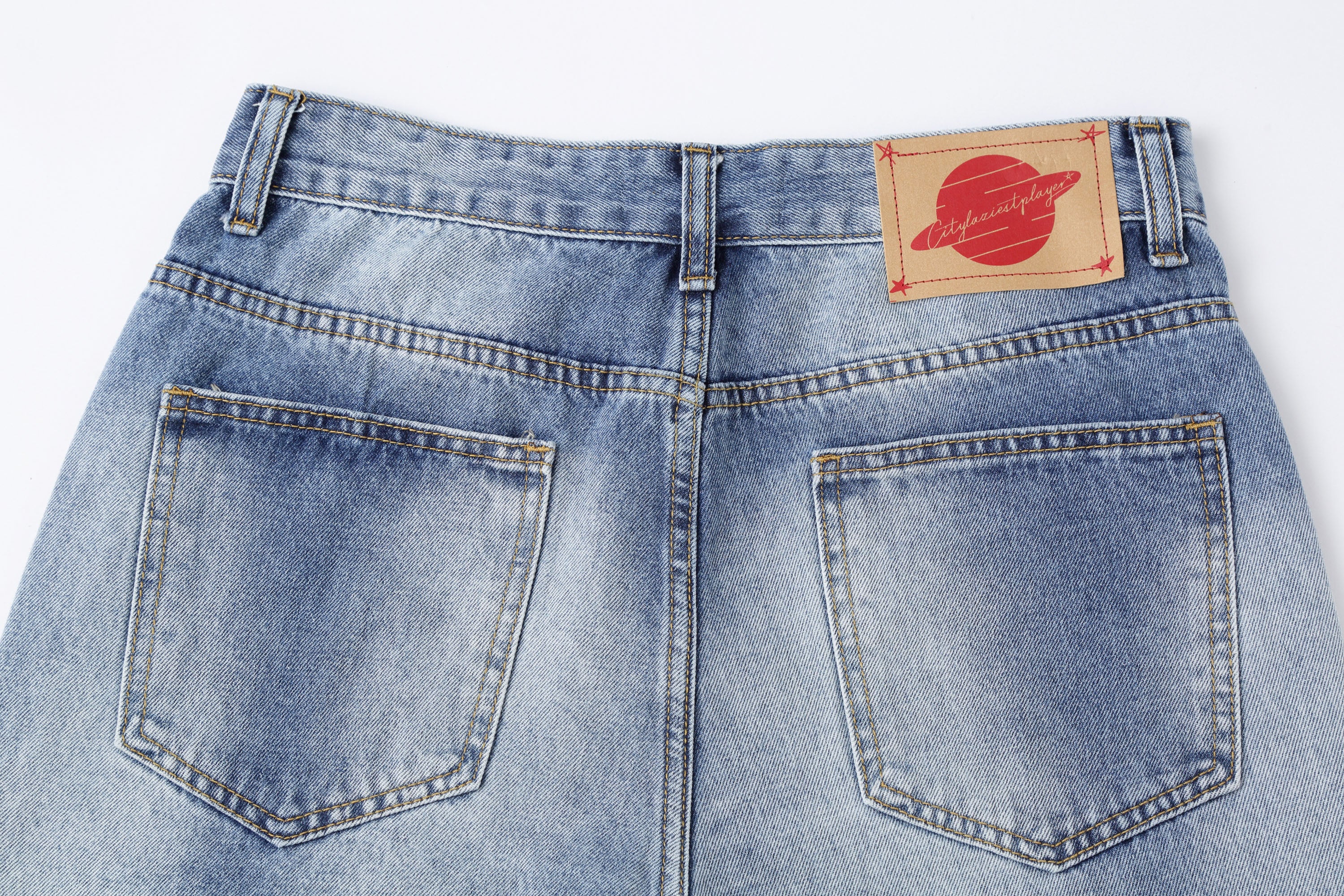 CLP Studded-Seam Flared Jeans, premium urban and streetwear designers apparel on PROJECTISR.com, CLP