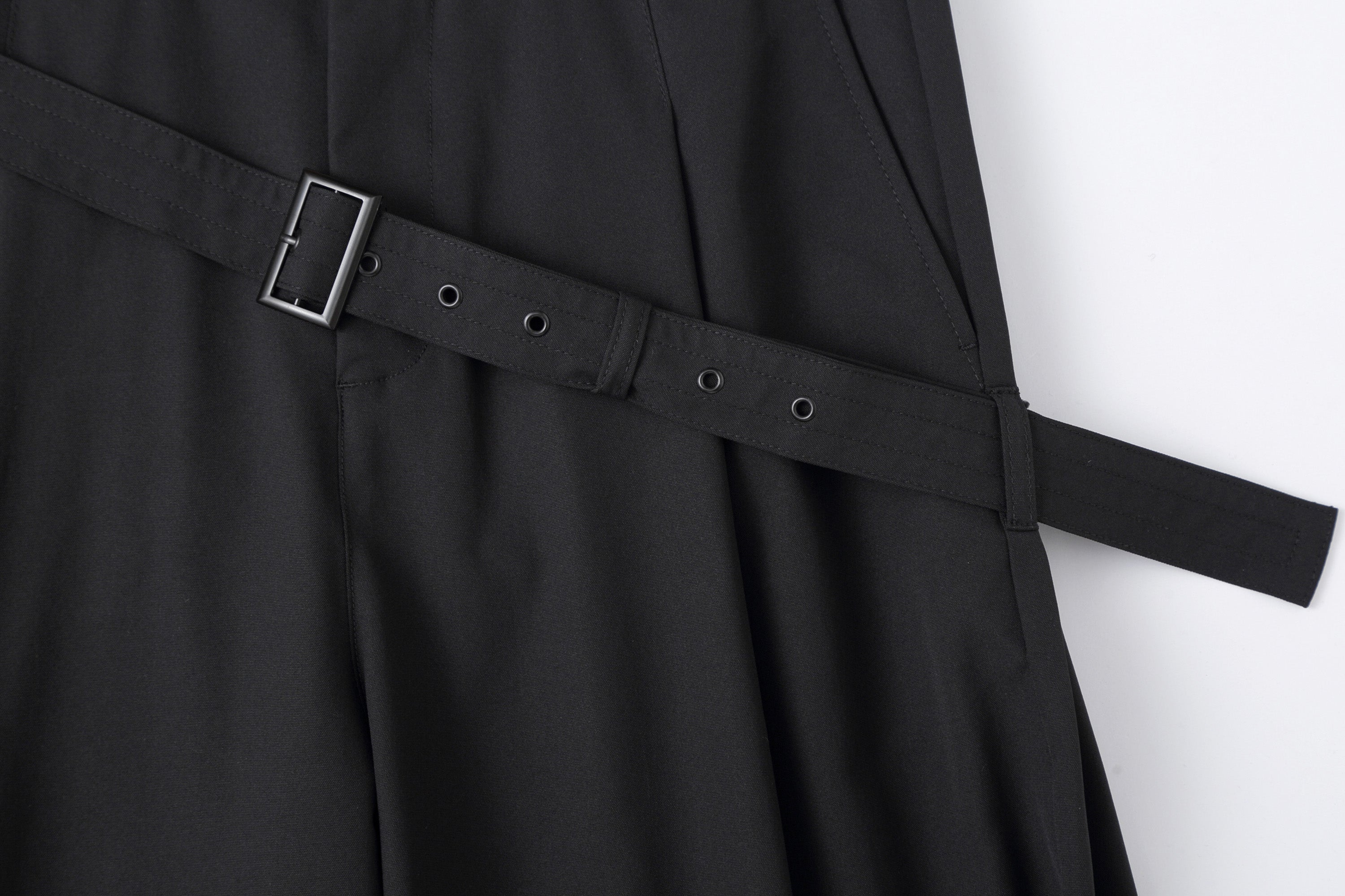 CLP Draped Wide-Leg Belted Pants, premium urban and streetwear designers apparel on PROJECTISR.com, CLP