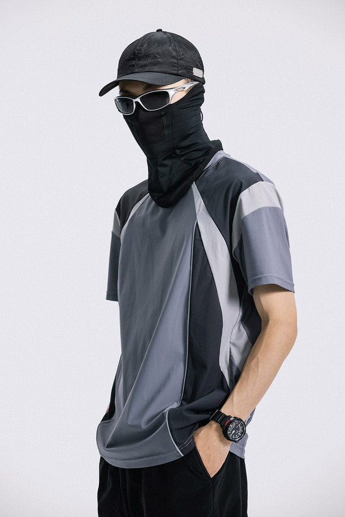 ENSHADOWER Spliced Reflective Quick Dry Outdoor T-Shirt, premium urban and streetwear designers apparel on PROJECTISR.com, ENSHADOWER