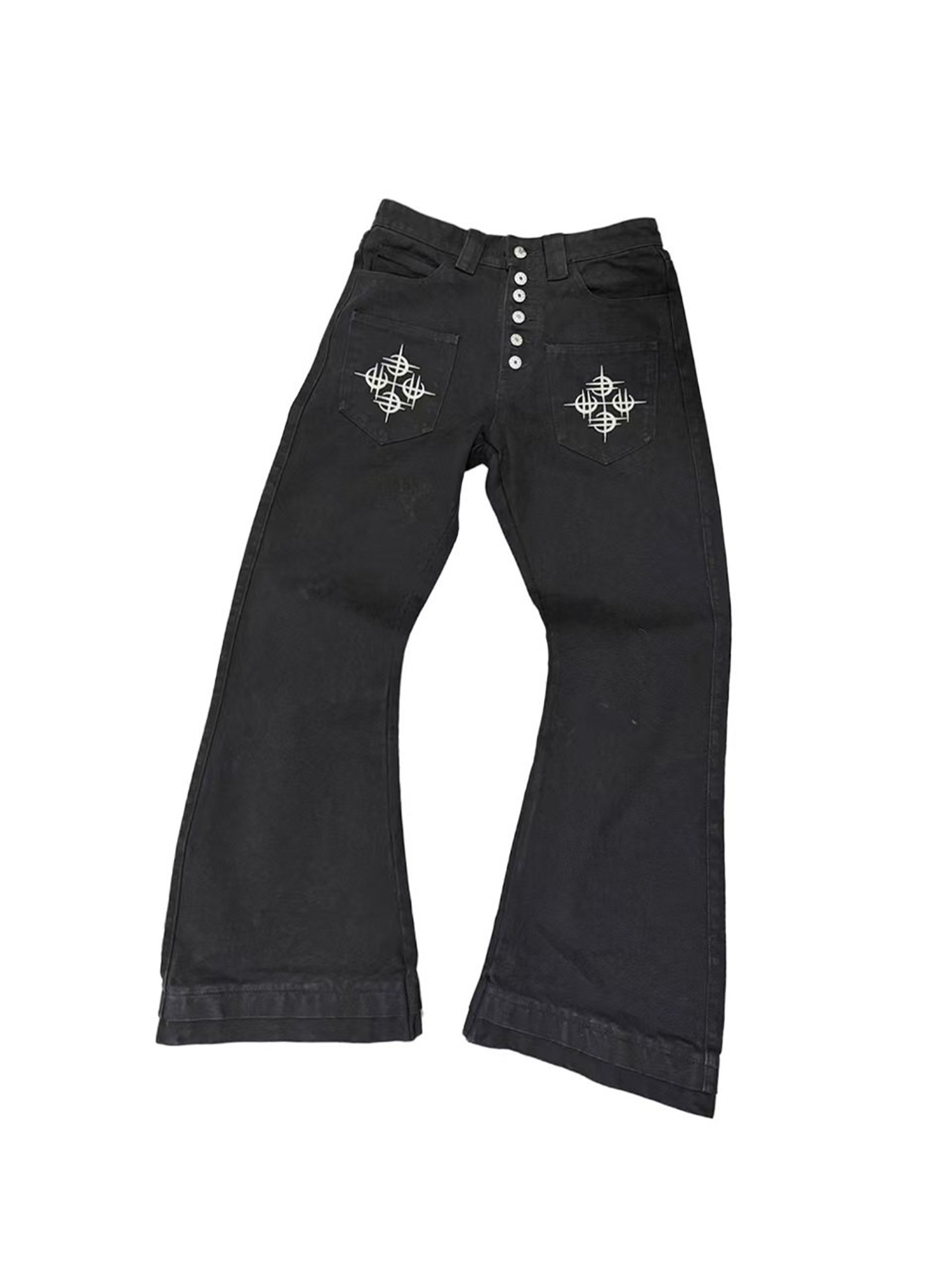 DETW Curved Double-Hem Flare Trousers