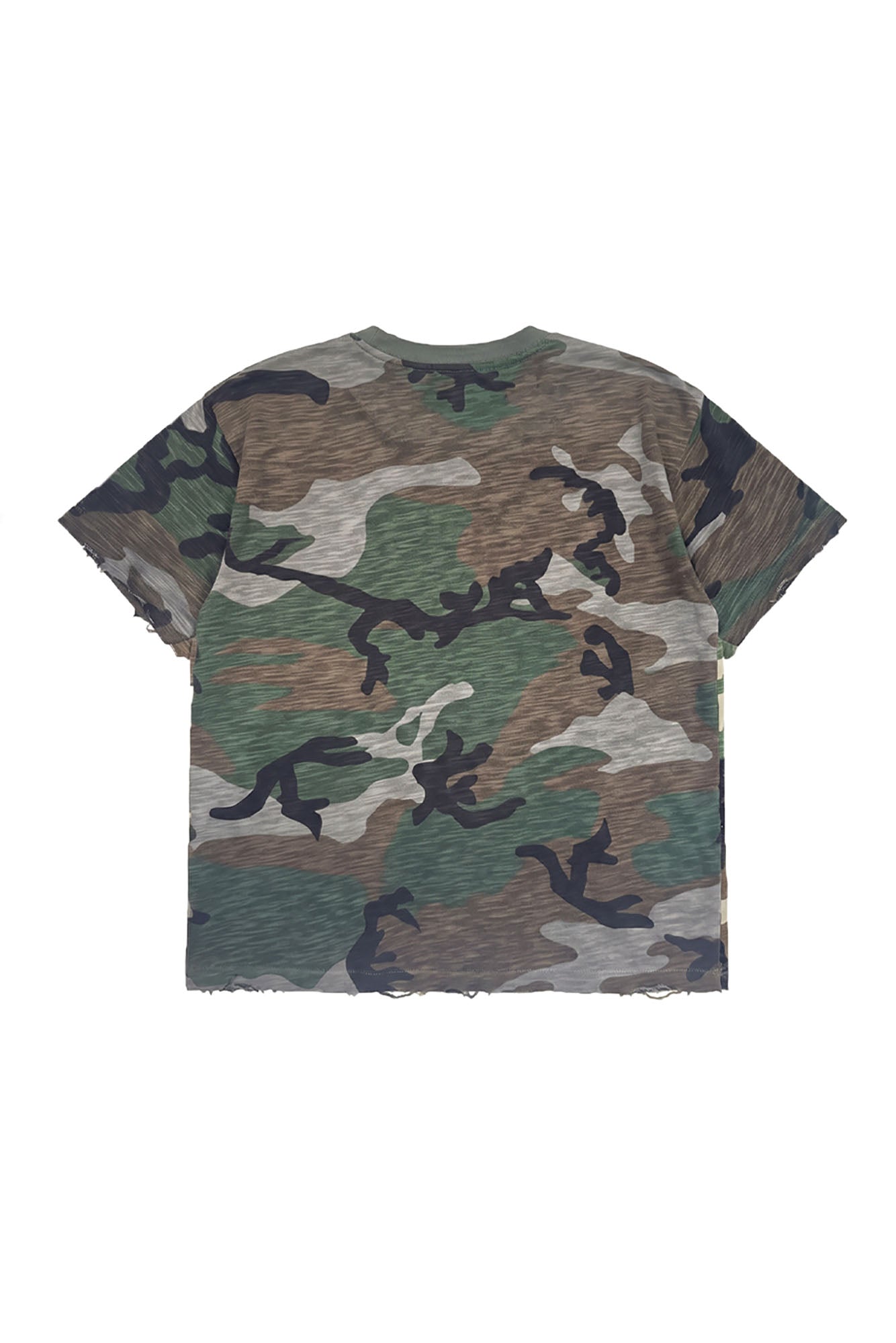 NOTHINGNESS WORLD Camo Full-Print Washed Retro Graphic Tee