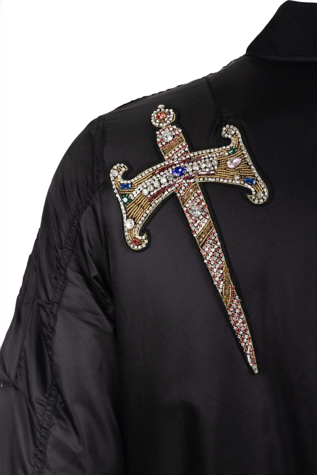 ZWDH Studded Warrior Baseball Jacket — detail