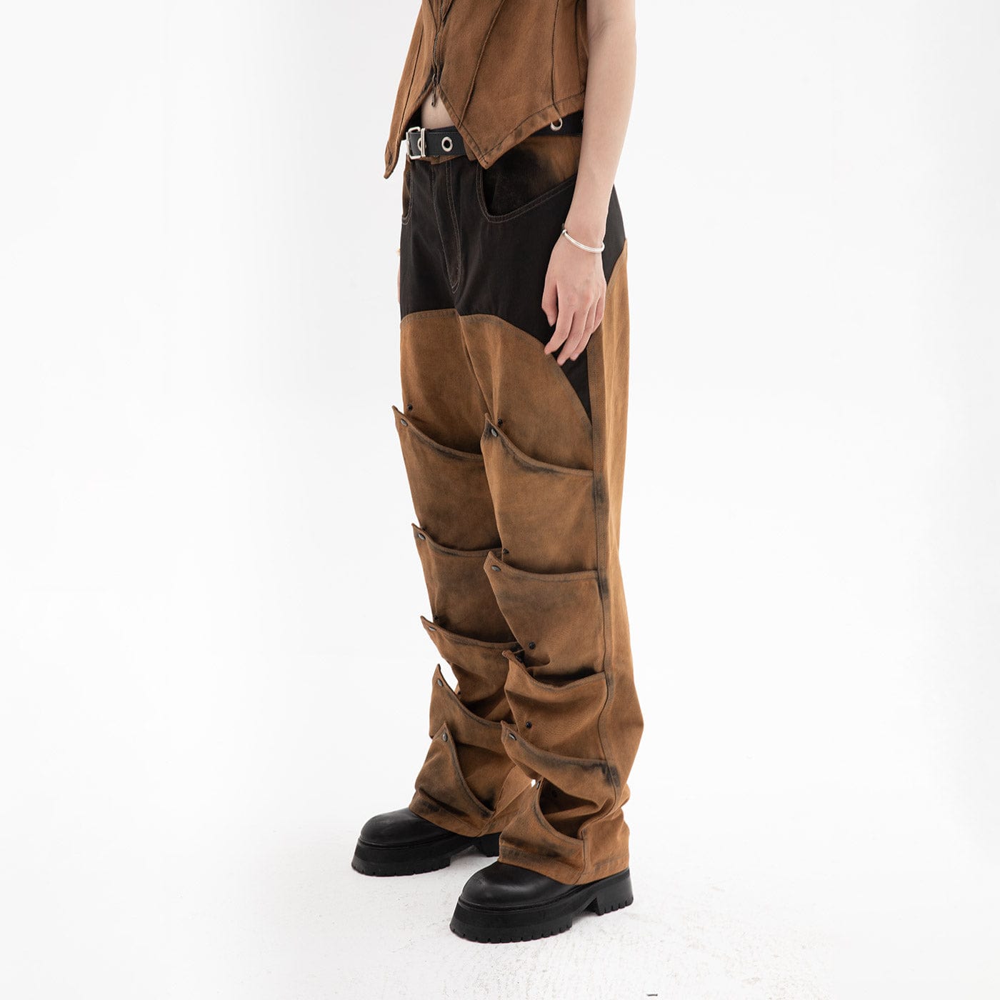 DND4DES Decconstructed Armor Jeans, premium urban and streetwear designers apparel on PROJECTISR.com, DND4DES