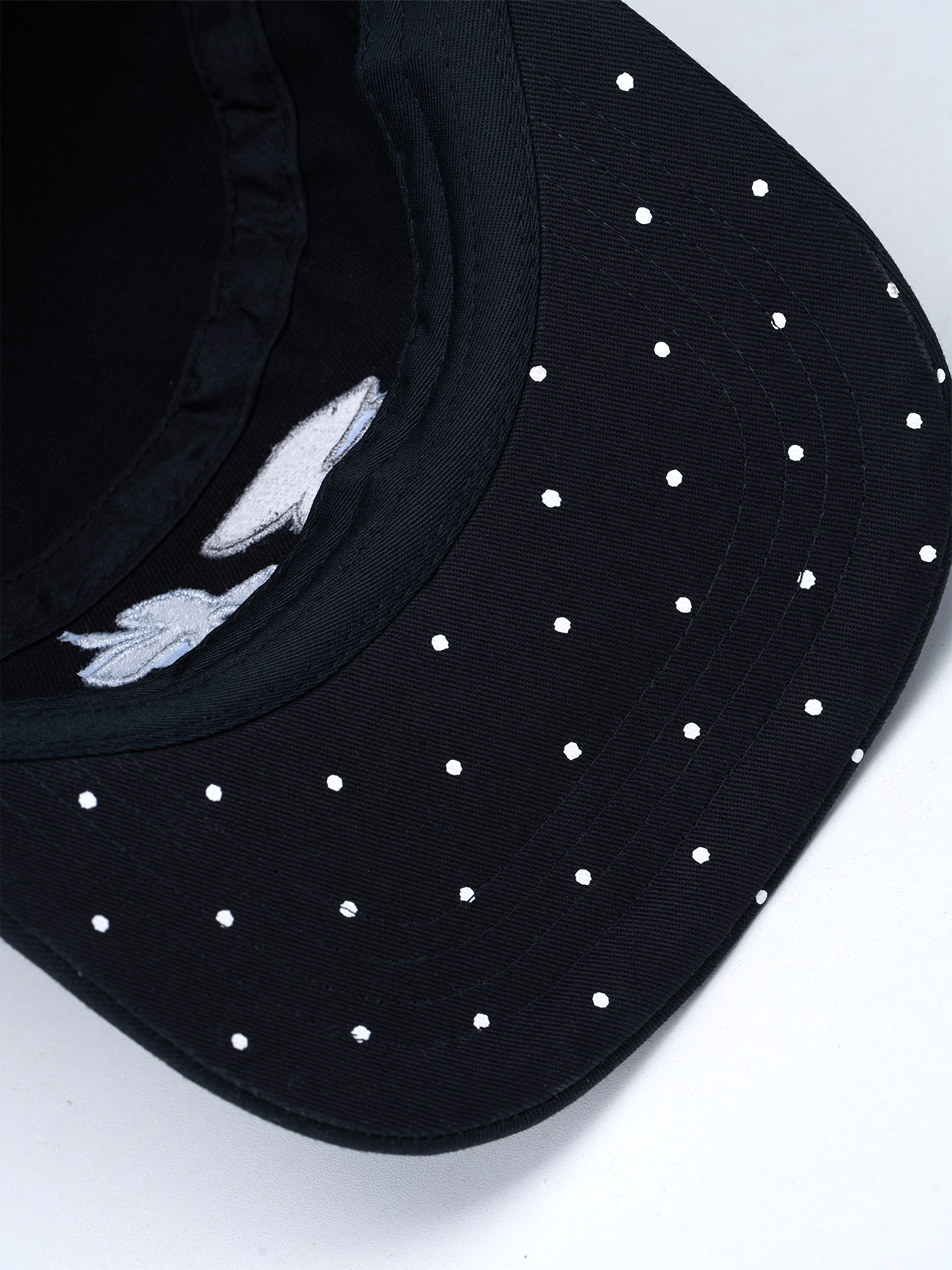 SANB Polka Dot Embroidered Pillbox Hat