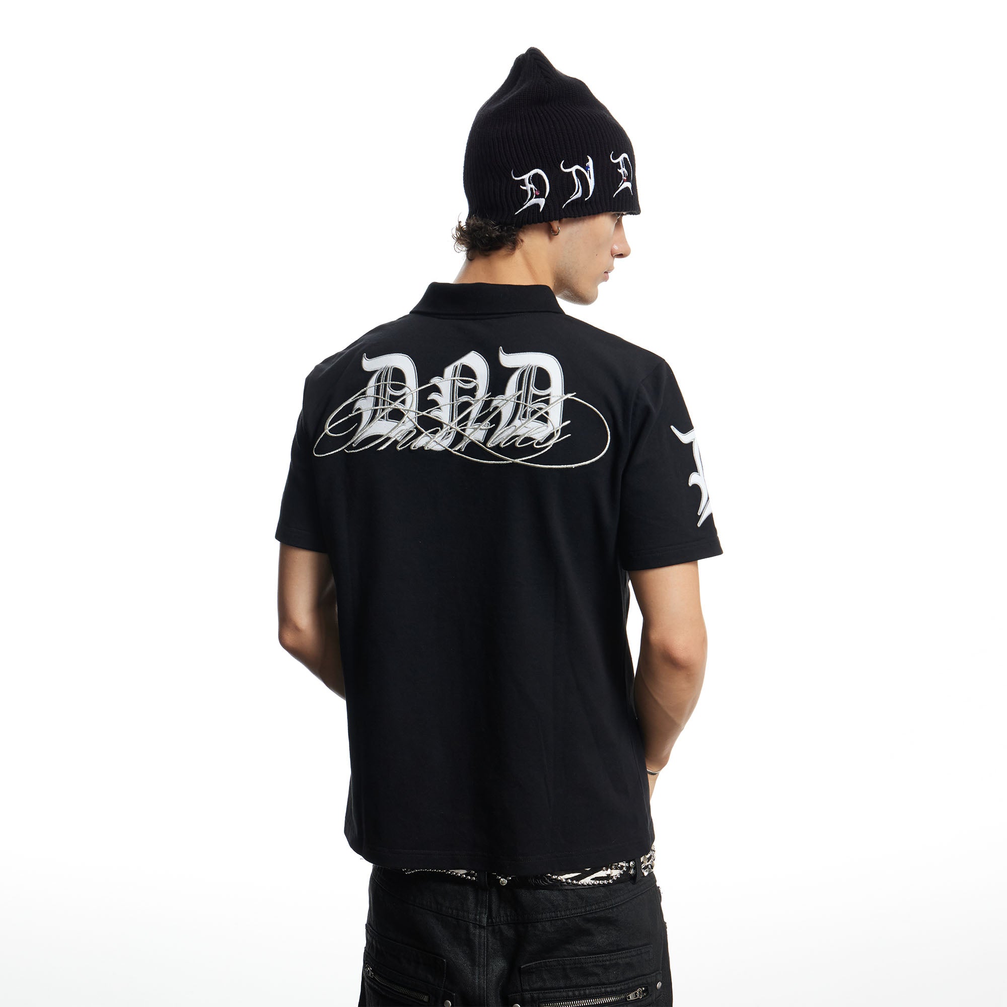 DND4DES Contrast Embroidered Polo Tee
