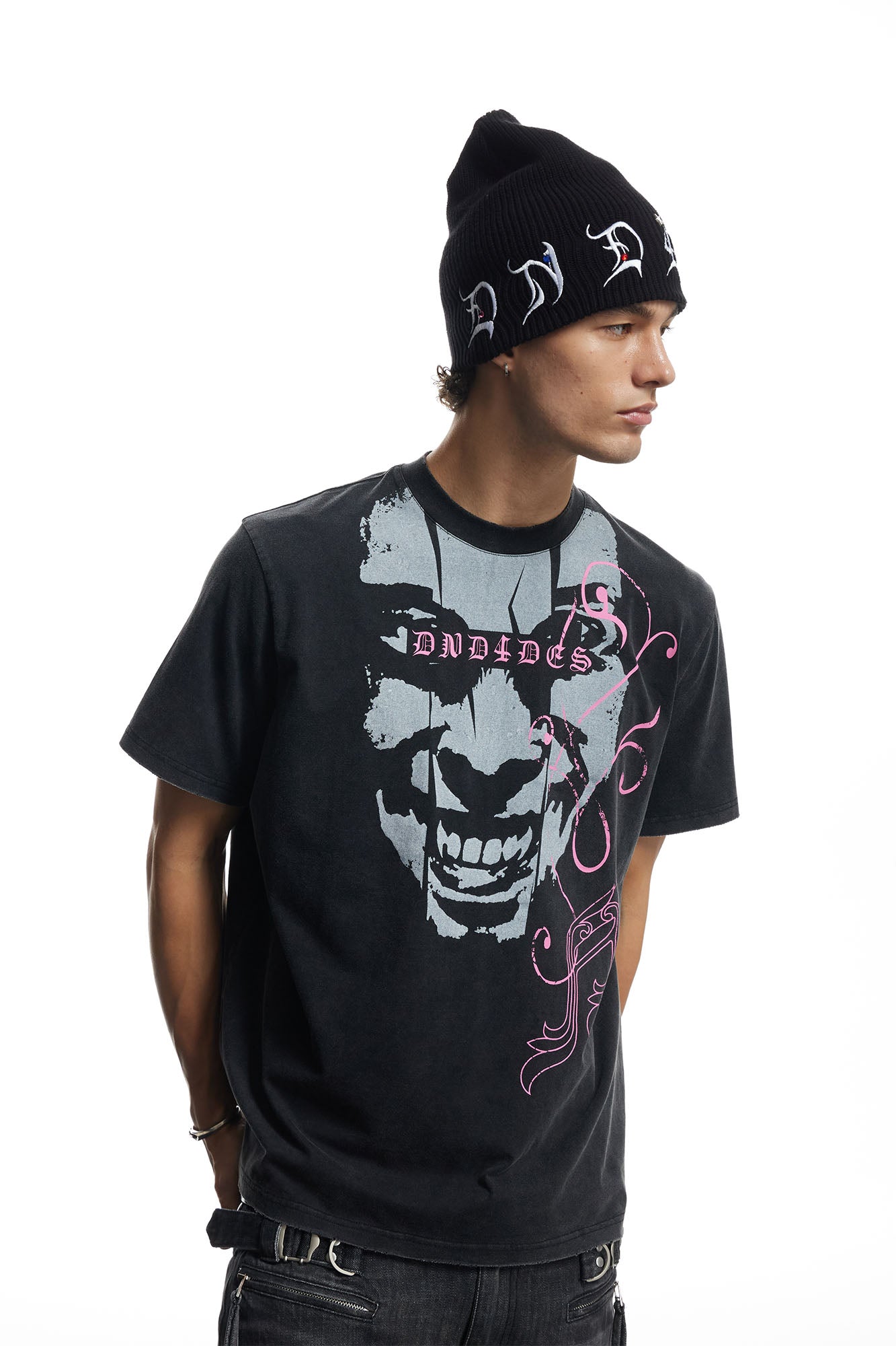 DND4DES Washed Punk Graphic T-Shirt
