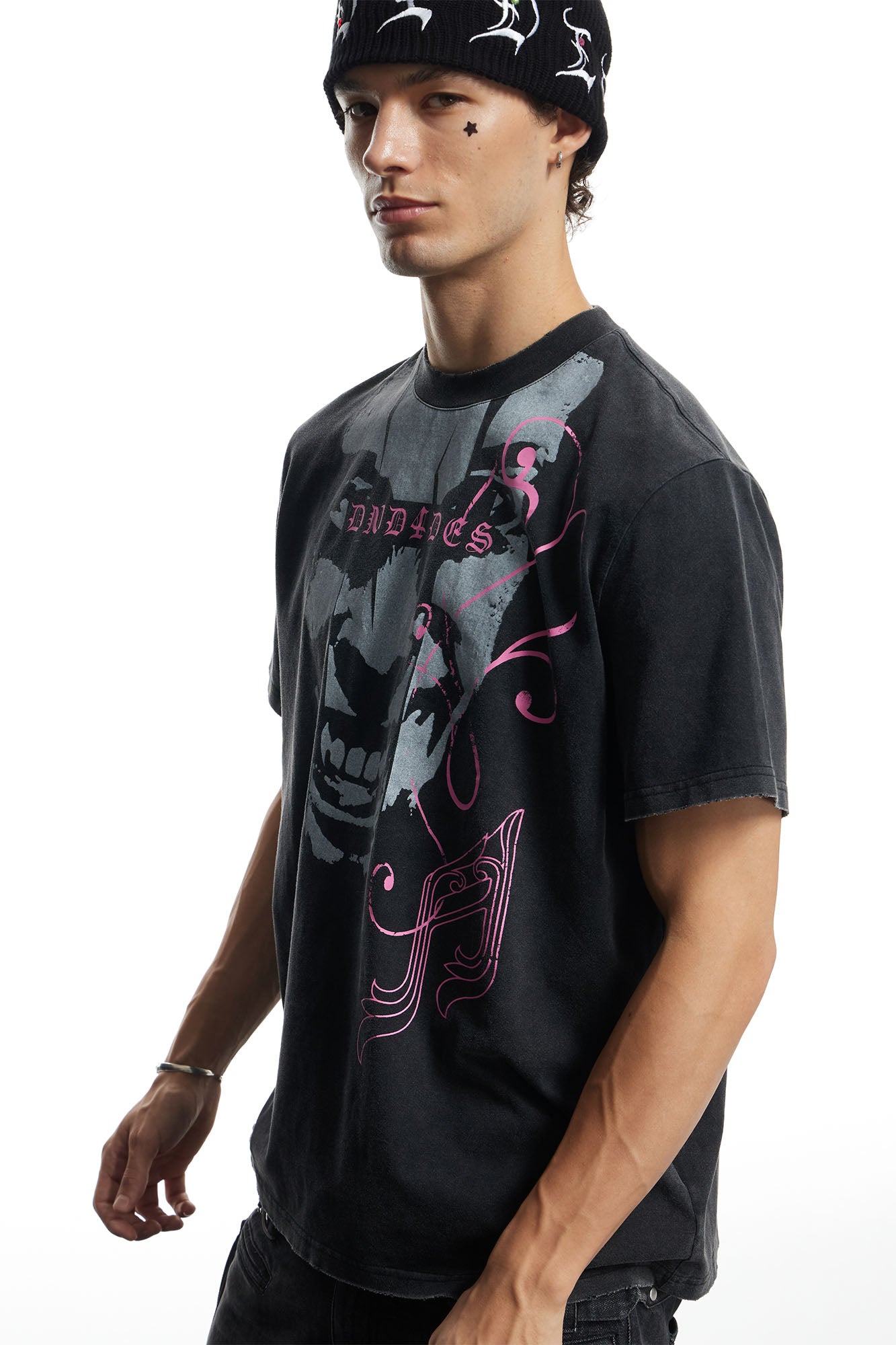 DND4DES Washed Punk Graphic T-Shirt