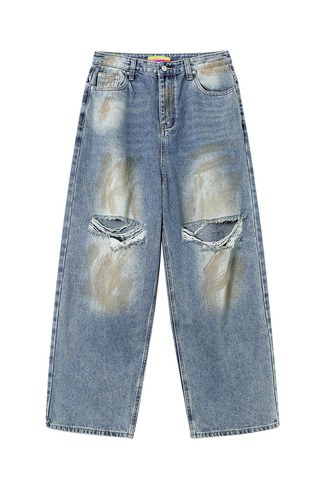 CLP Distressed Ripped Brushed Jeans, premium urban and streetwear designers apparel on PROJECTISR.com, CLP