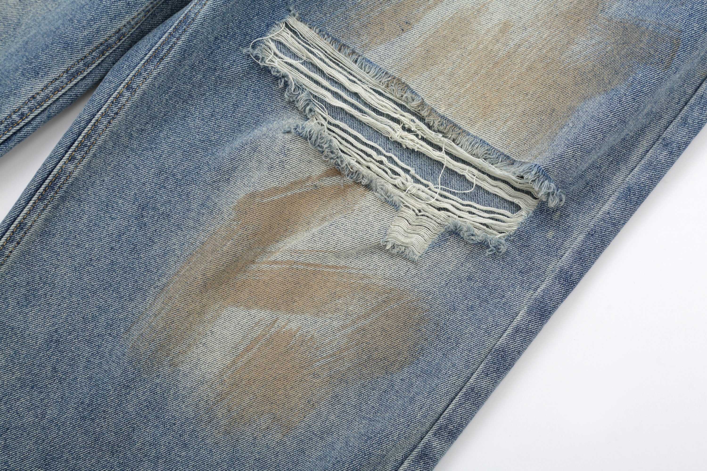 CLP Distressed Ripped Brushed Jeans, premium urban and streetwear designers apparel on PROJECTISR.com, CLP