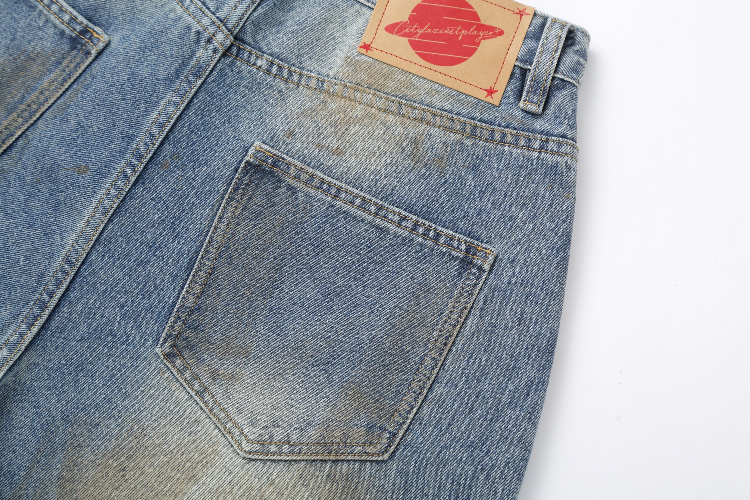 CLP Distressed Ripped Brushed Jeans, premium urban and streetwear designers apparel on PROJECTISR.com, CLP