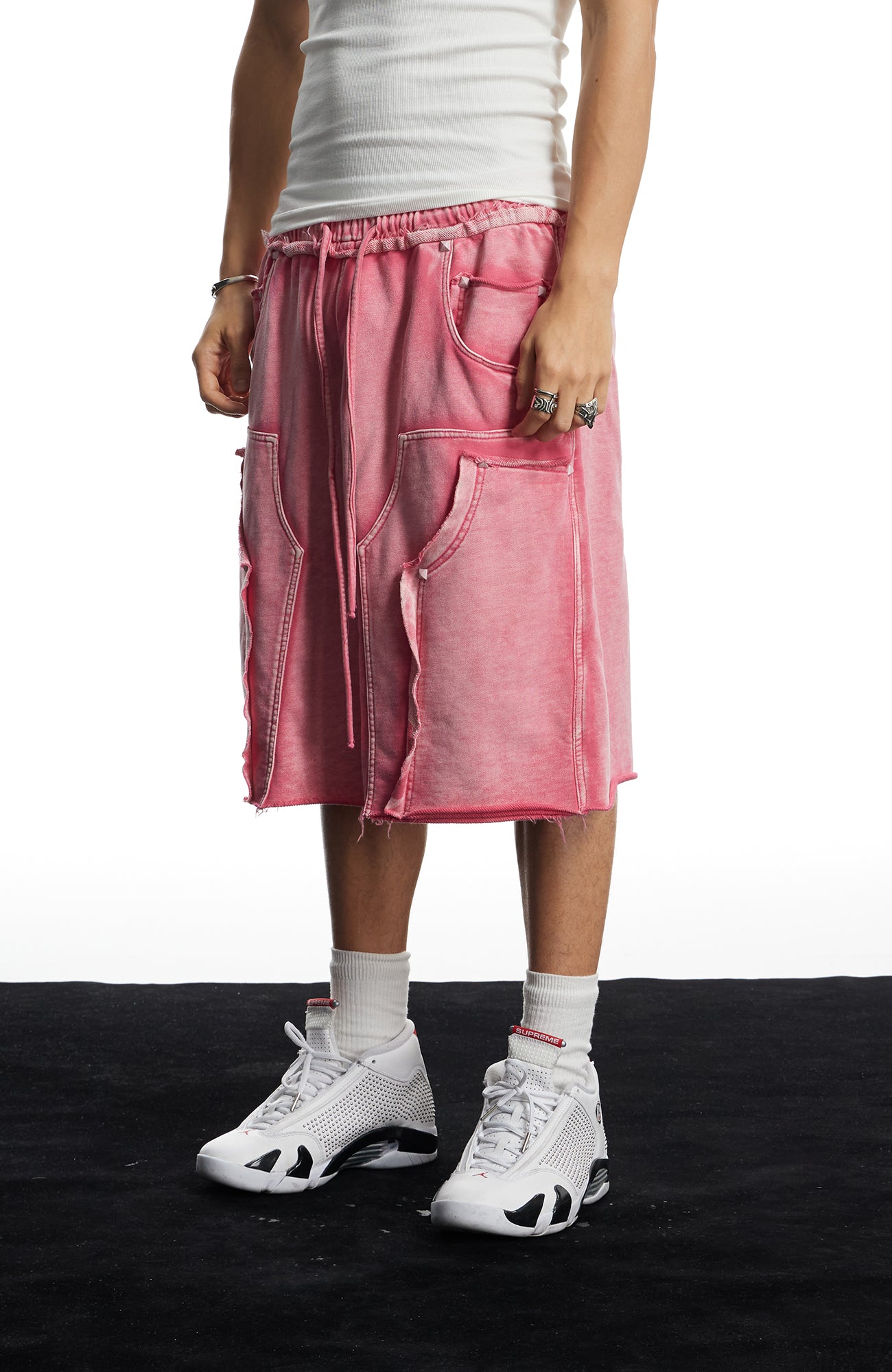 DND4DES Washed Double-Knee Sweat Shorts