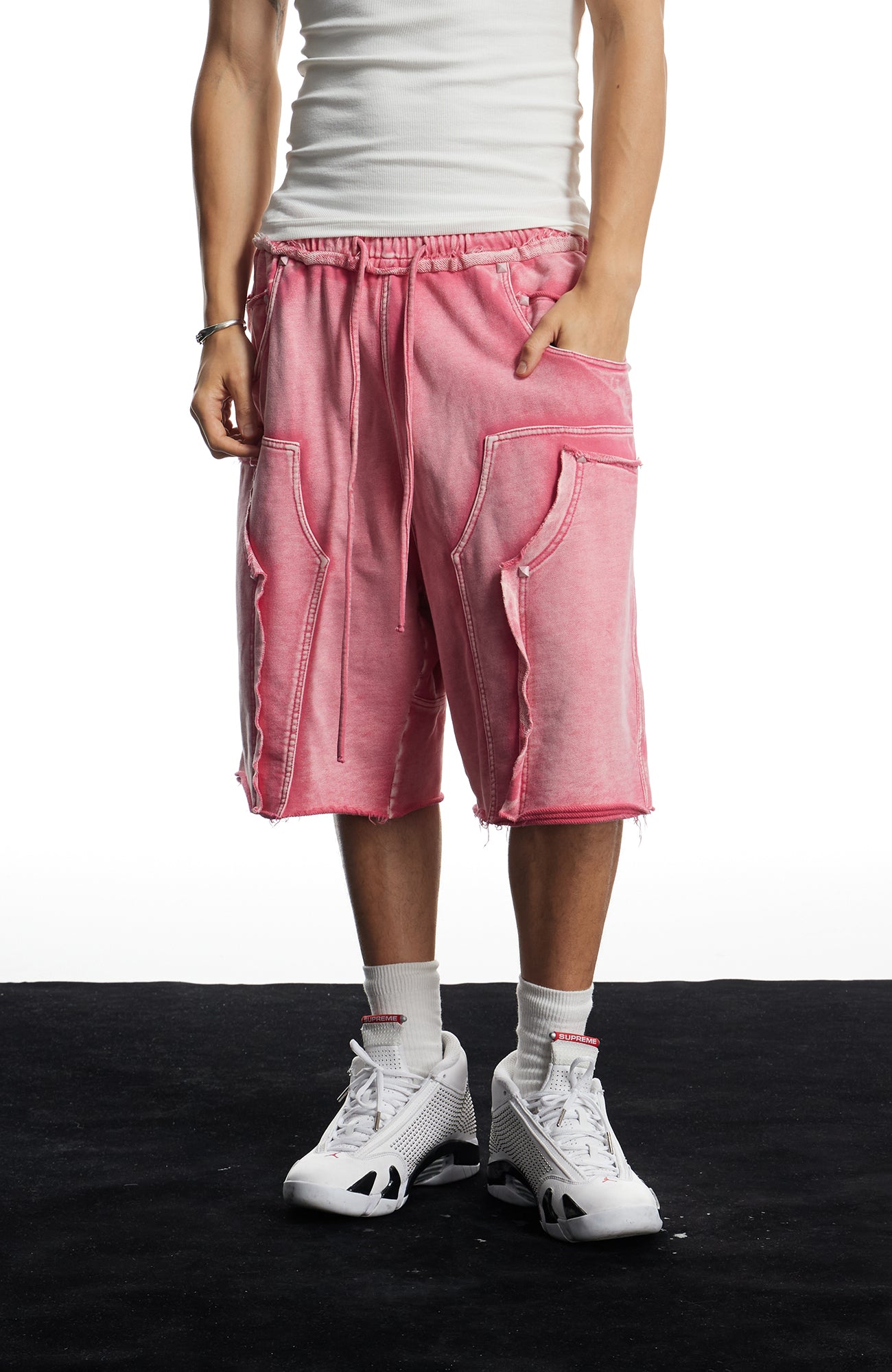 DND4DES Washed Double-Knee Sweat Shorts