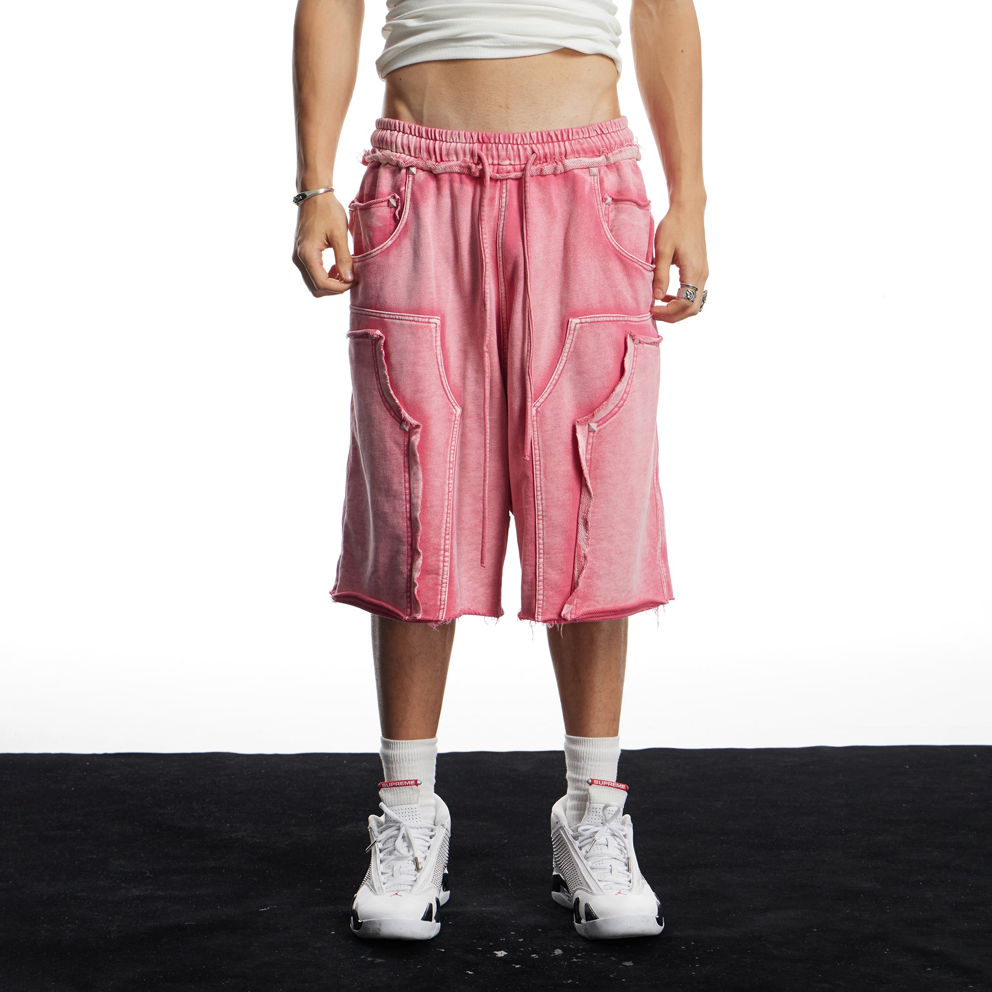 DND4DES Washed Double-Knee Sweat Shorts