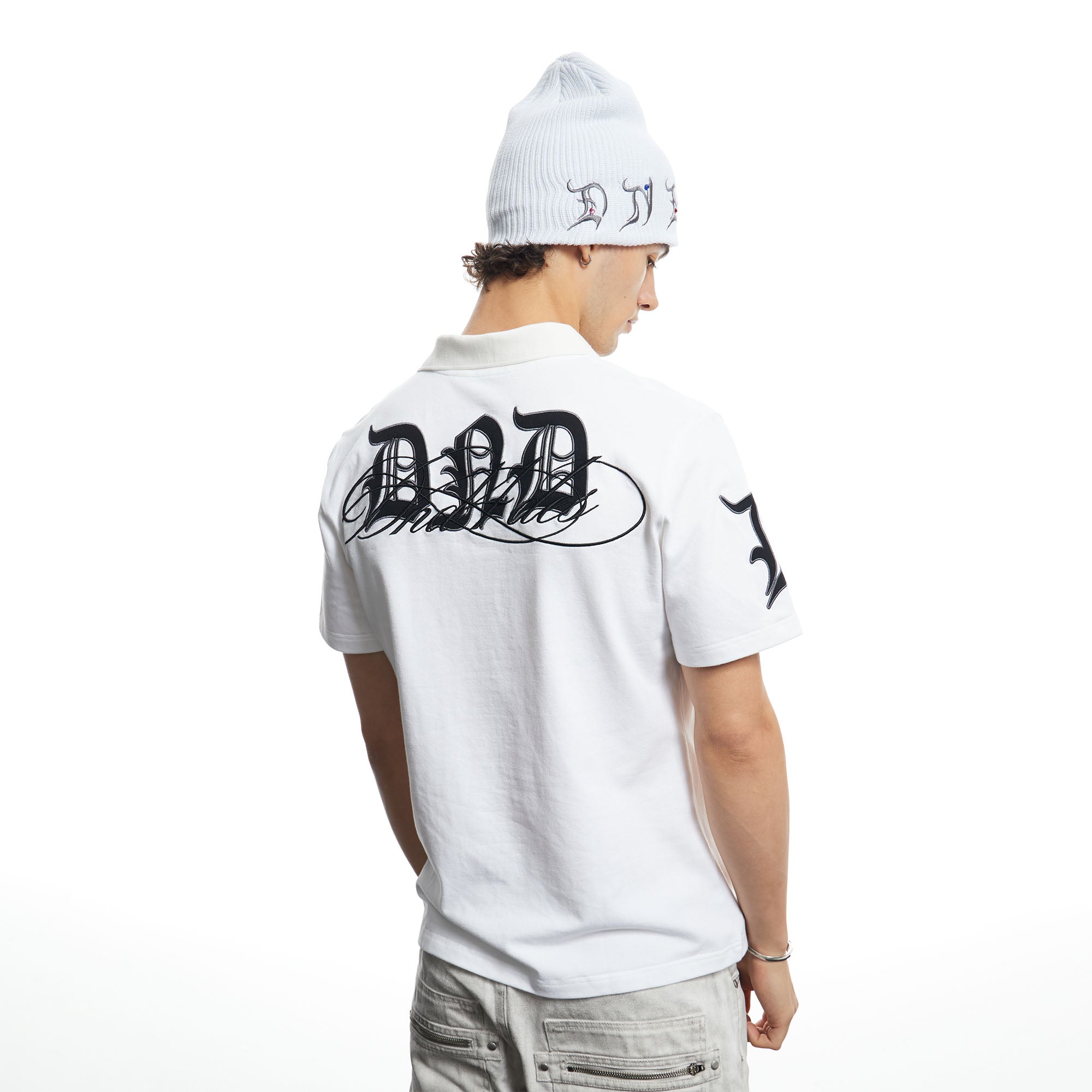 DND4DES Contrast Embroidered Polo Tee