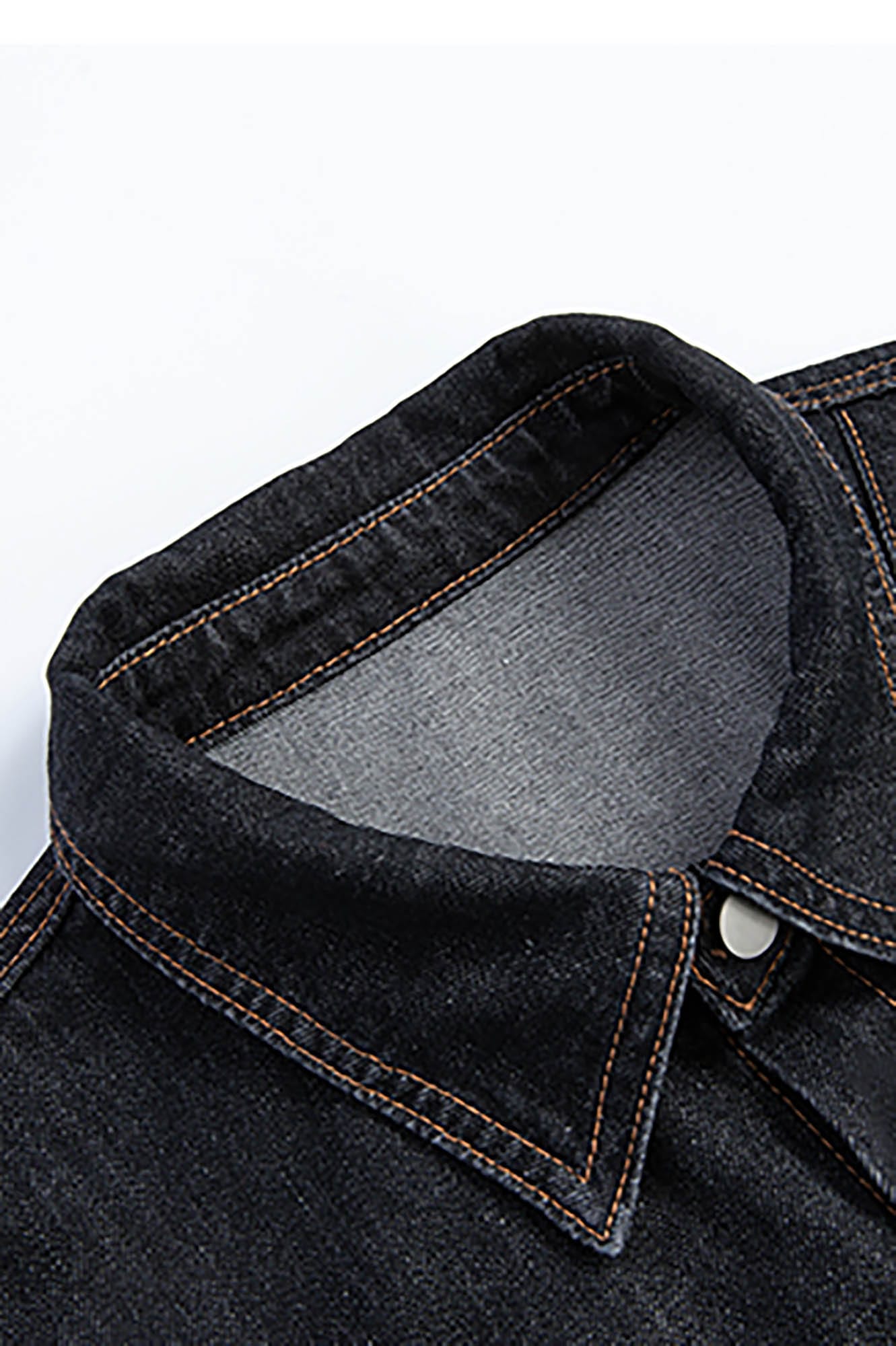 KREATE Inverted Denim Deconstructed Half Shirt