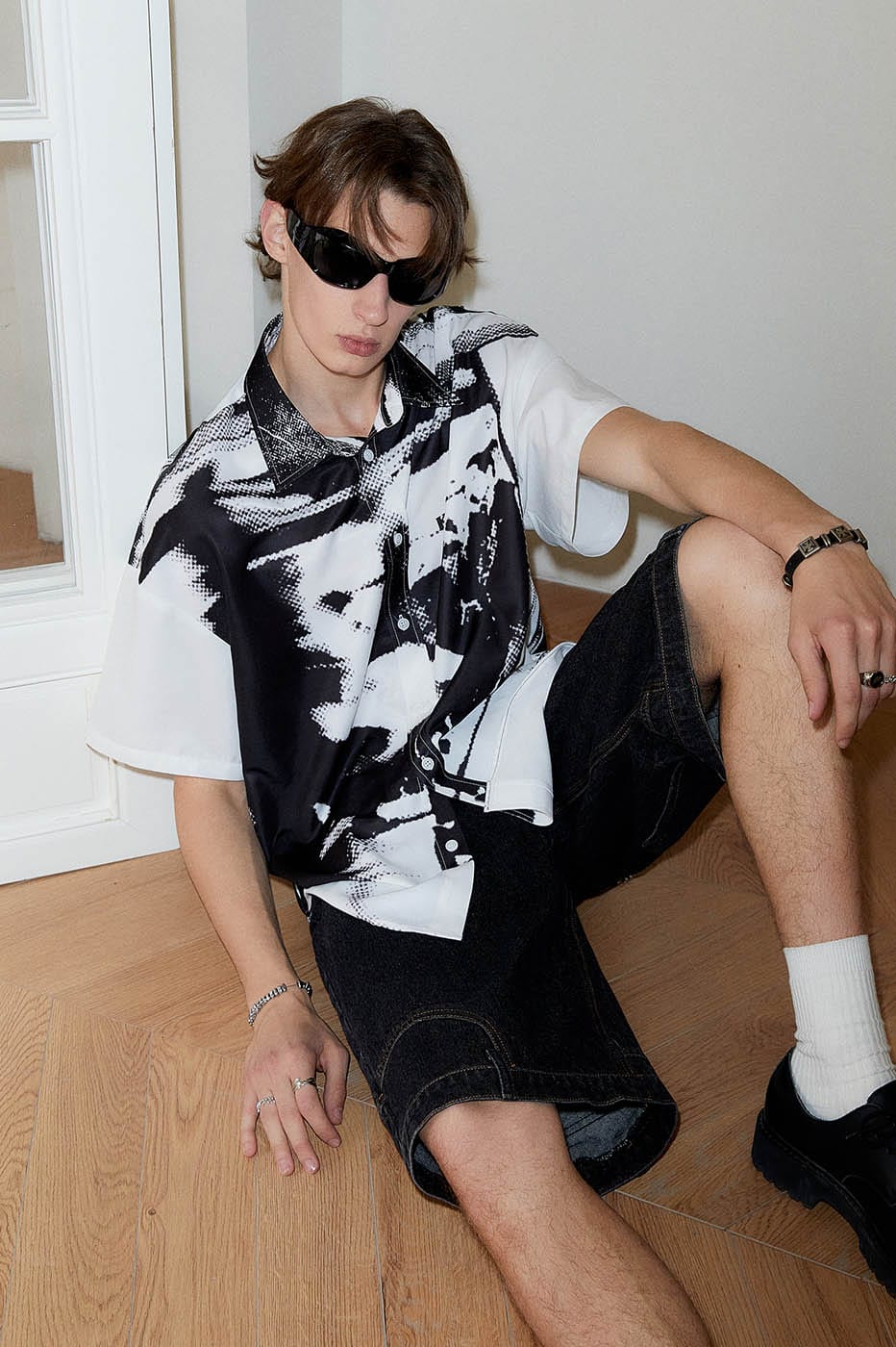 KREATE Platform Full-Print Graphics Half Shirt