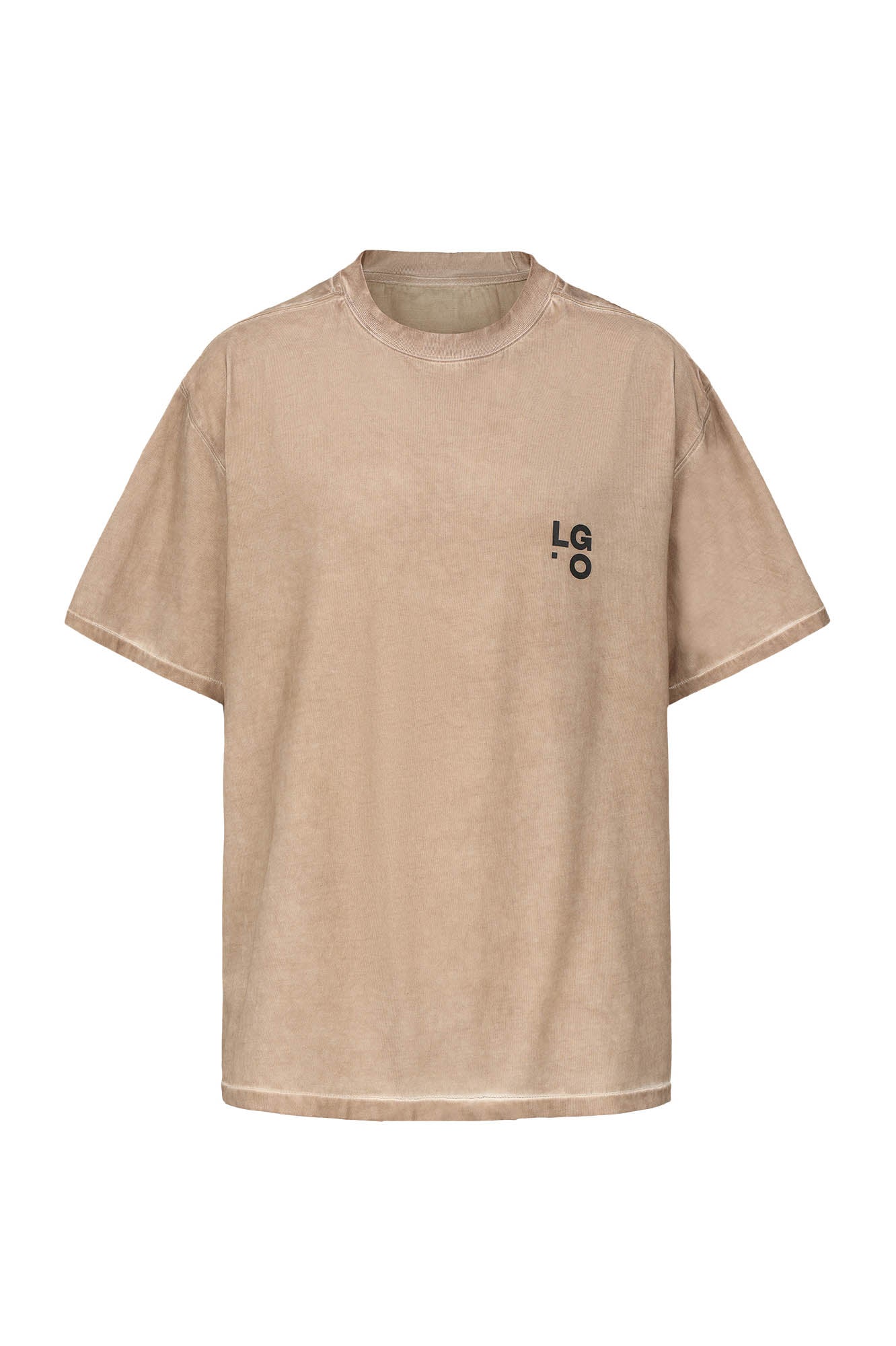 LIFEGOESON Distressed Curved Layered T-Shirt