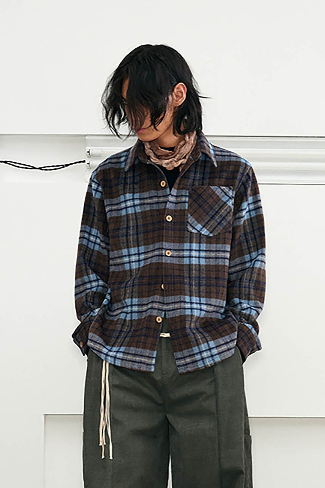 KREATE Retro Plaid Pocket Shirt