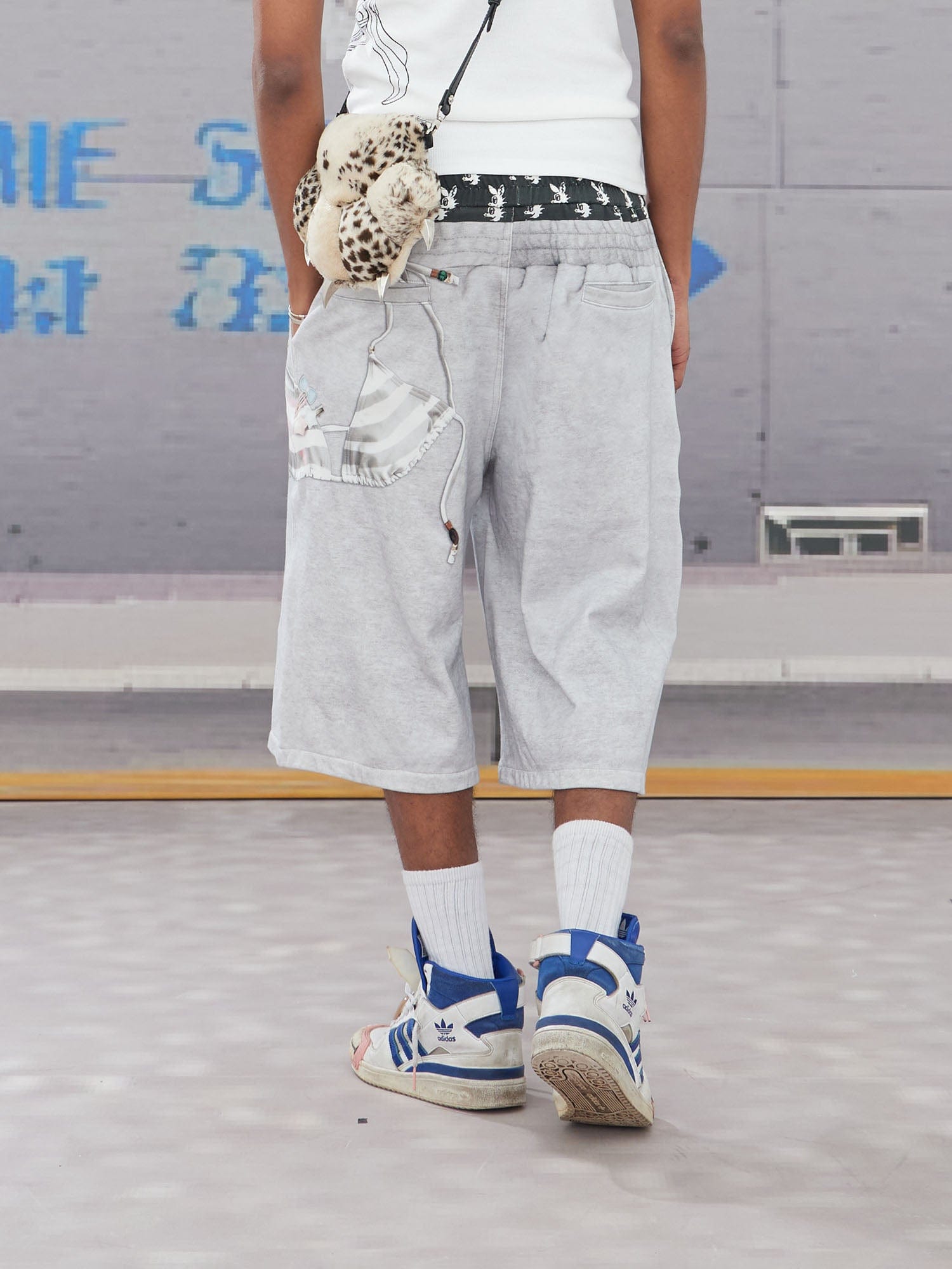 DND4DES Keychain Double-Waist Graphics Shorts, premium urban and streetwear designers apparel on PROJECTISR.com, DND4DES