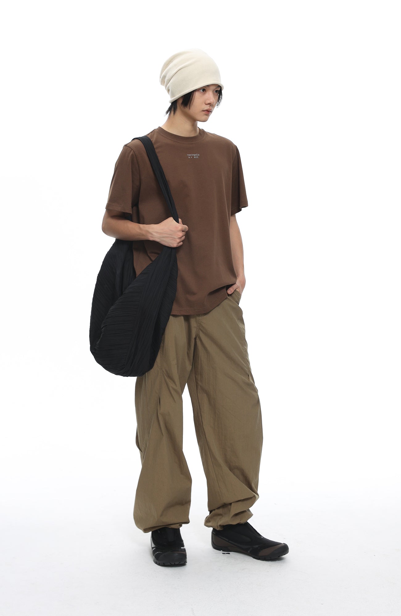 ROARINGWILD A ARCH Essential Drawstring Parachute Pants