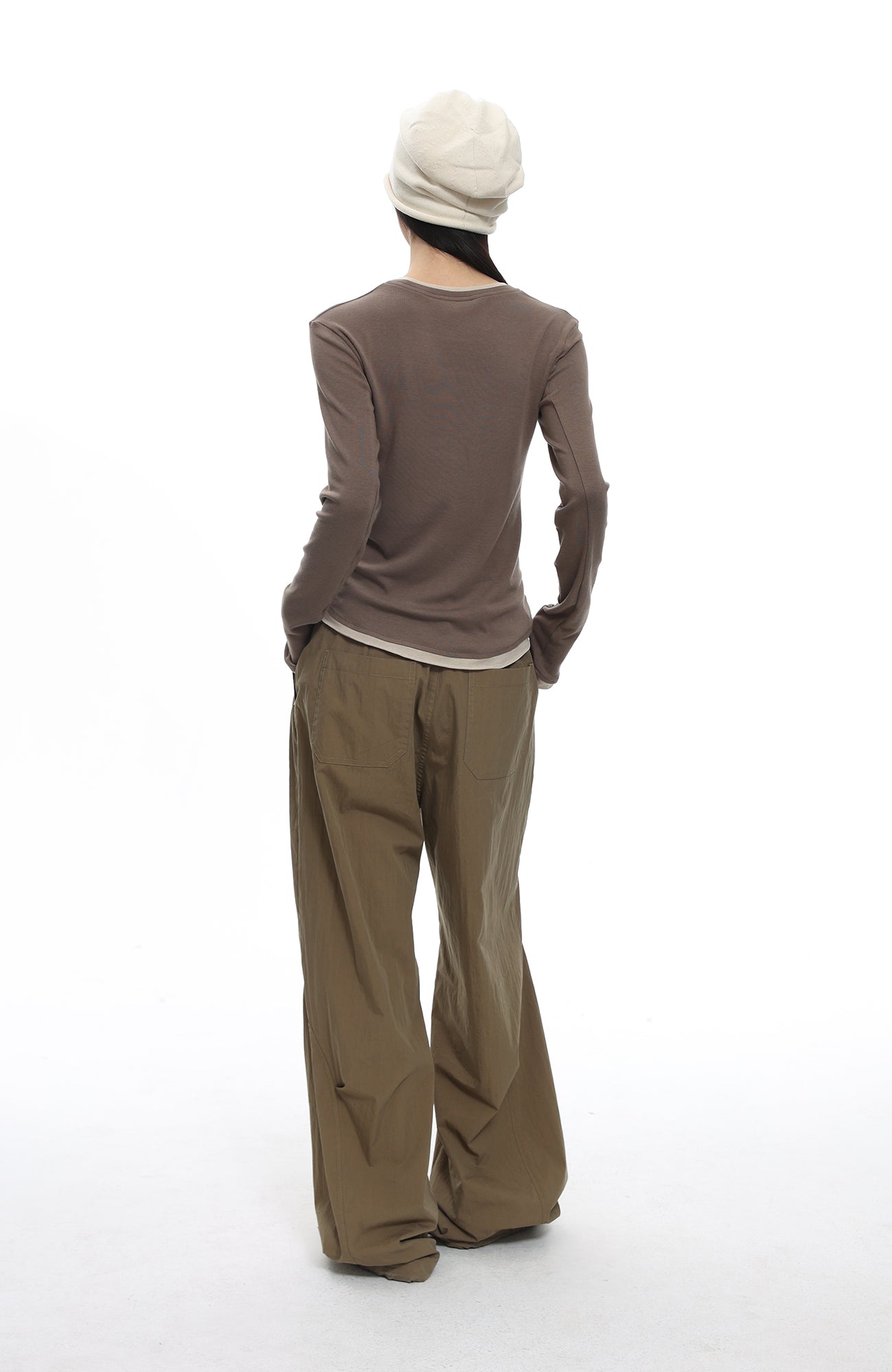 ROARINGWILD A ARCH Essential Drawstring Parachute Pants