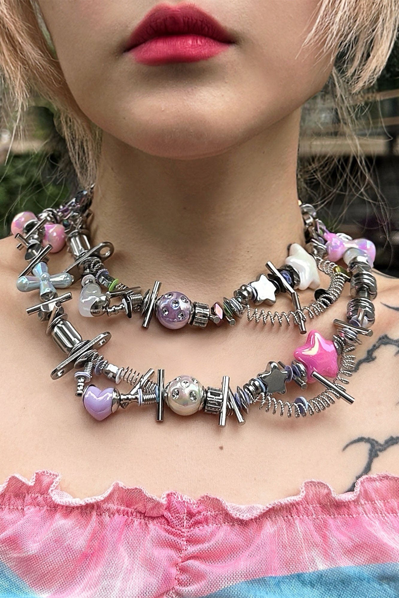 国内で当店のみ ILLUSORY - Time Machine Coil-Link Necklace ILLUSORY Time Machine Coil-Link Necklace
