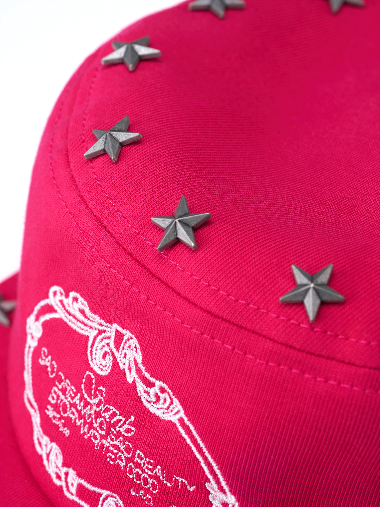 SANB Star-Studded Embroidered Pillbox Cap