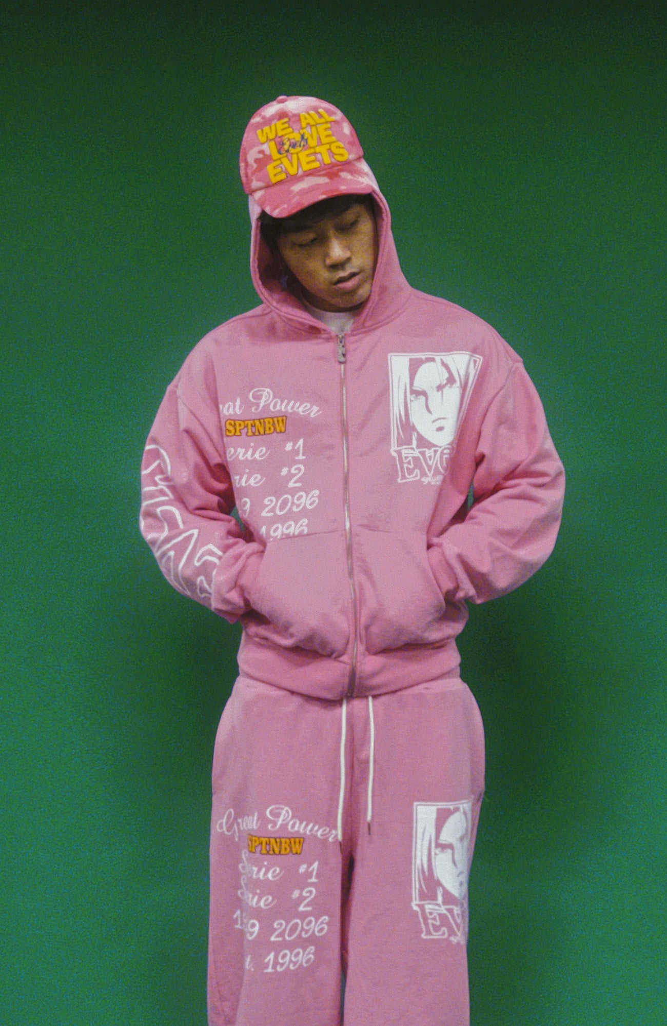 EVETS Anime Graphic Zip-Up Hoodie, premium urban and streetwear designers apparel on PROJECTISR.com, EVETS