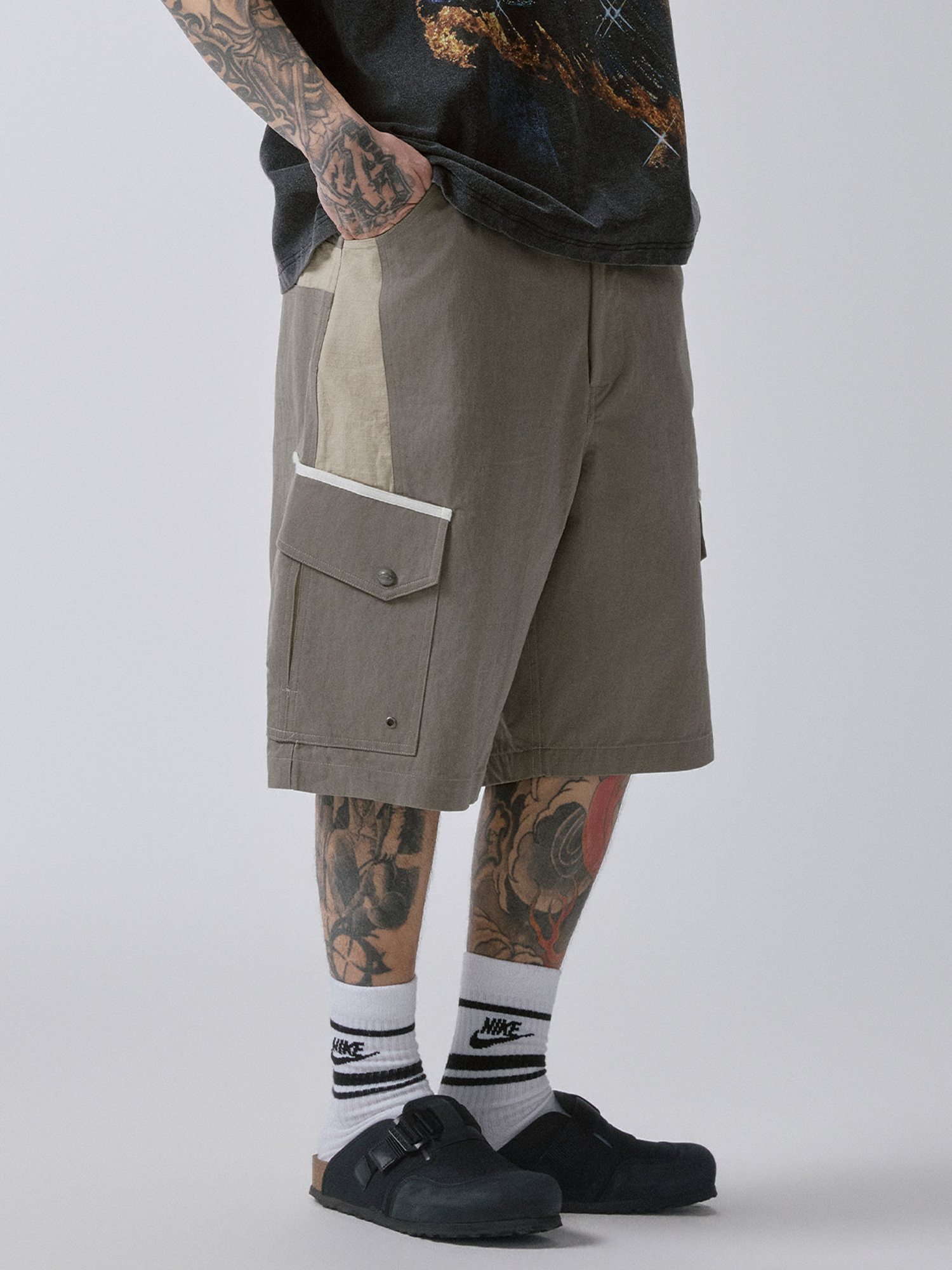 F2CE Outdoor Contrast Cargo Shorts