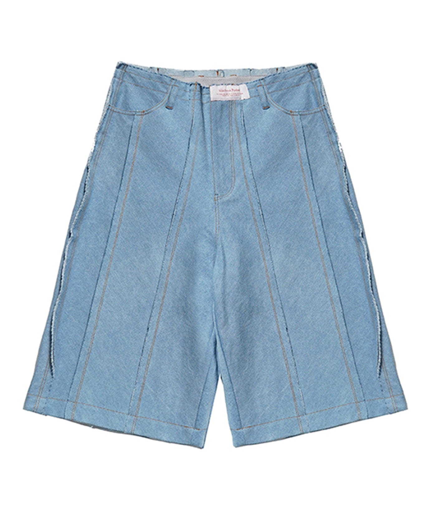 MIICHOUS Deconstructed Raw Edge Shorts