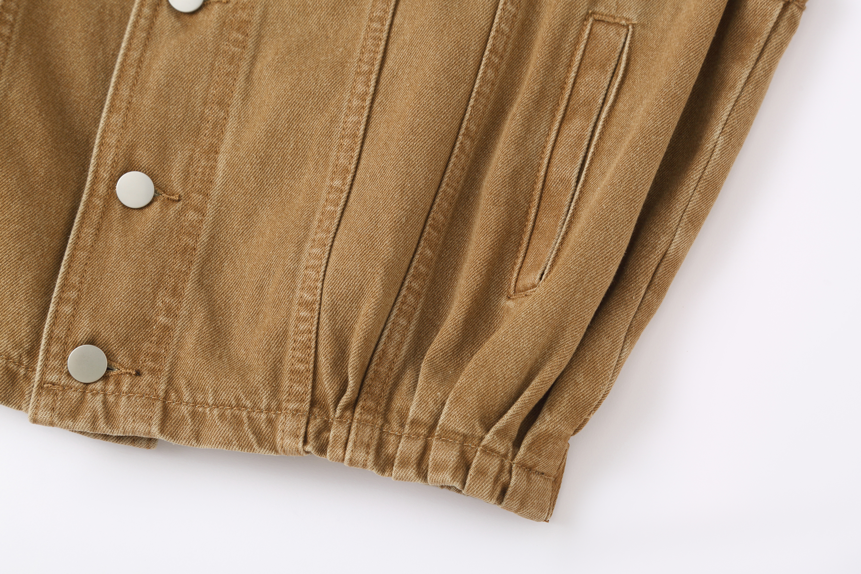 CLP Retro Stand Collar Denim Vest