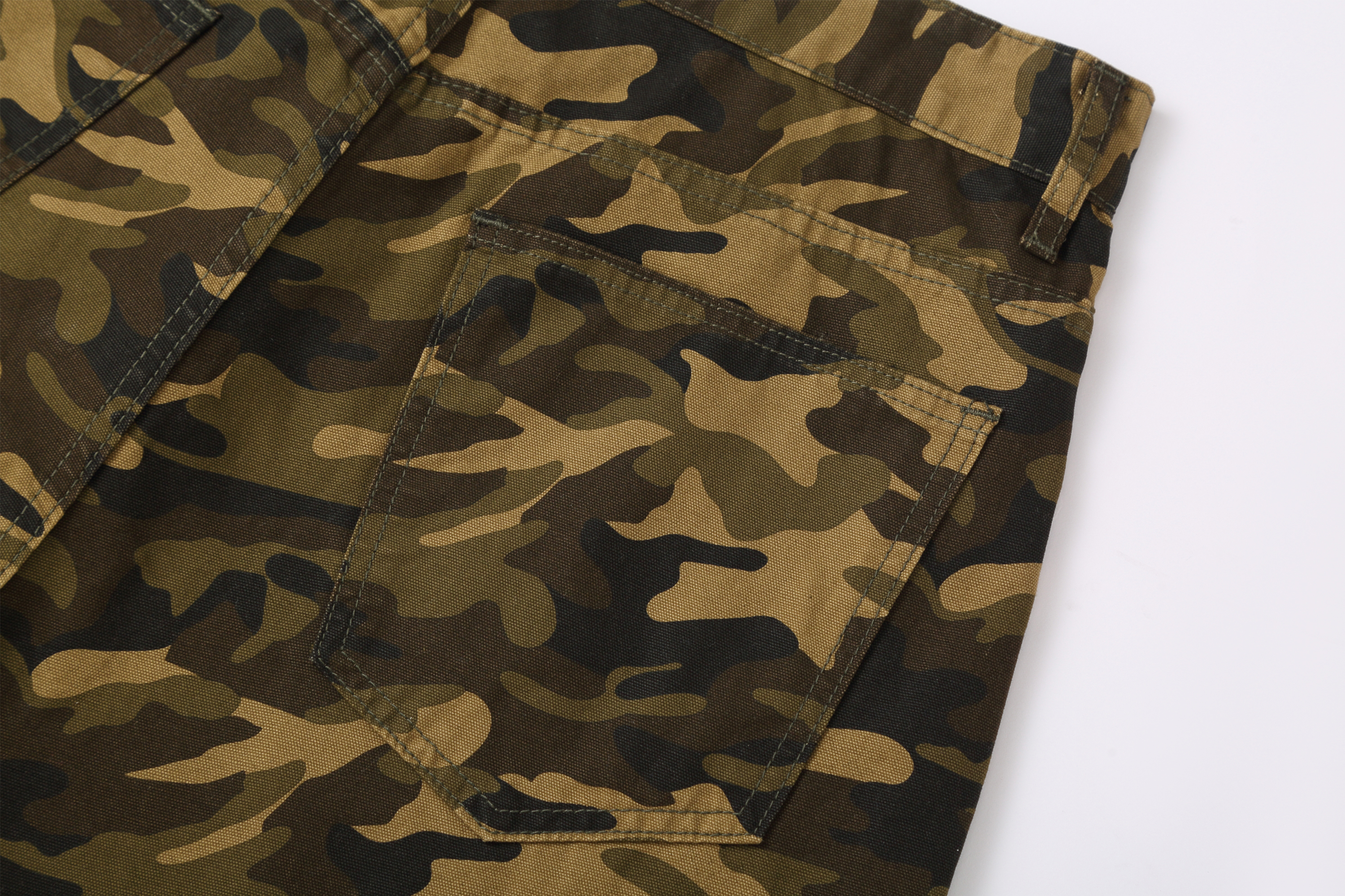 CLP Retro Camo Metal Clasp Denim Shorts