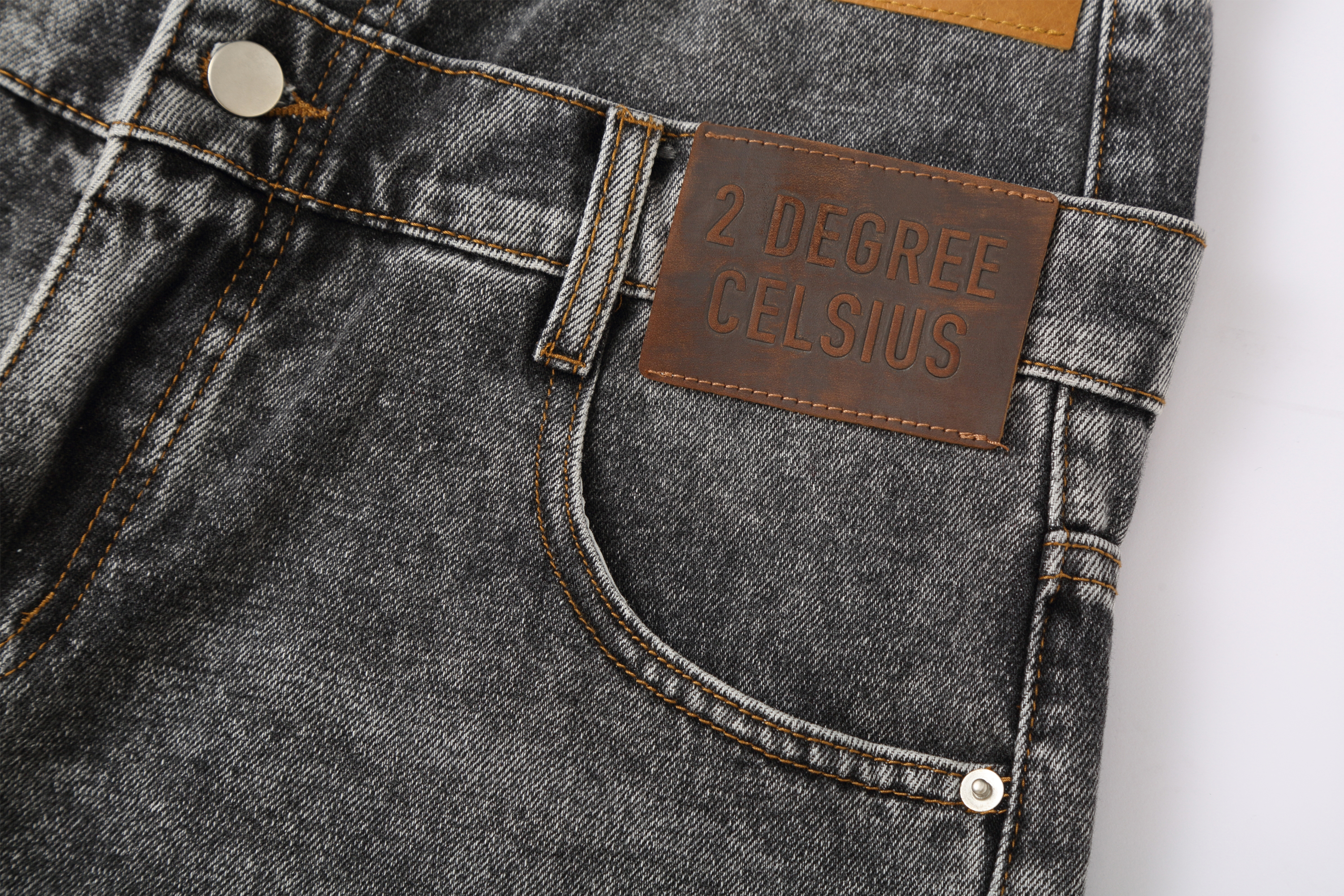 CLP Retro Washed Double-Waist Denim Shorts