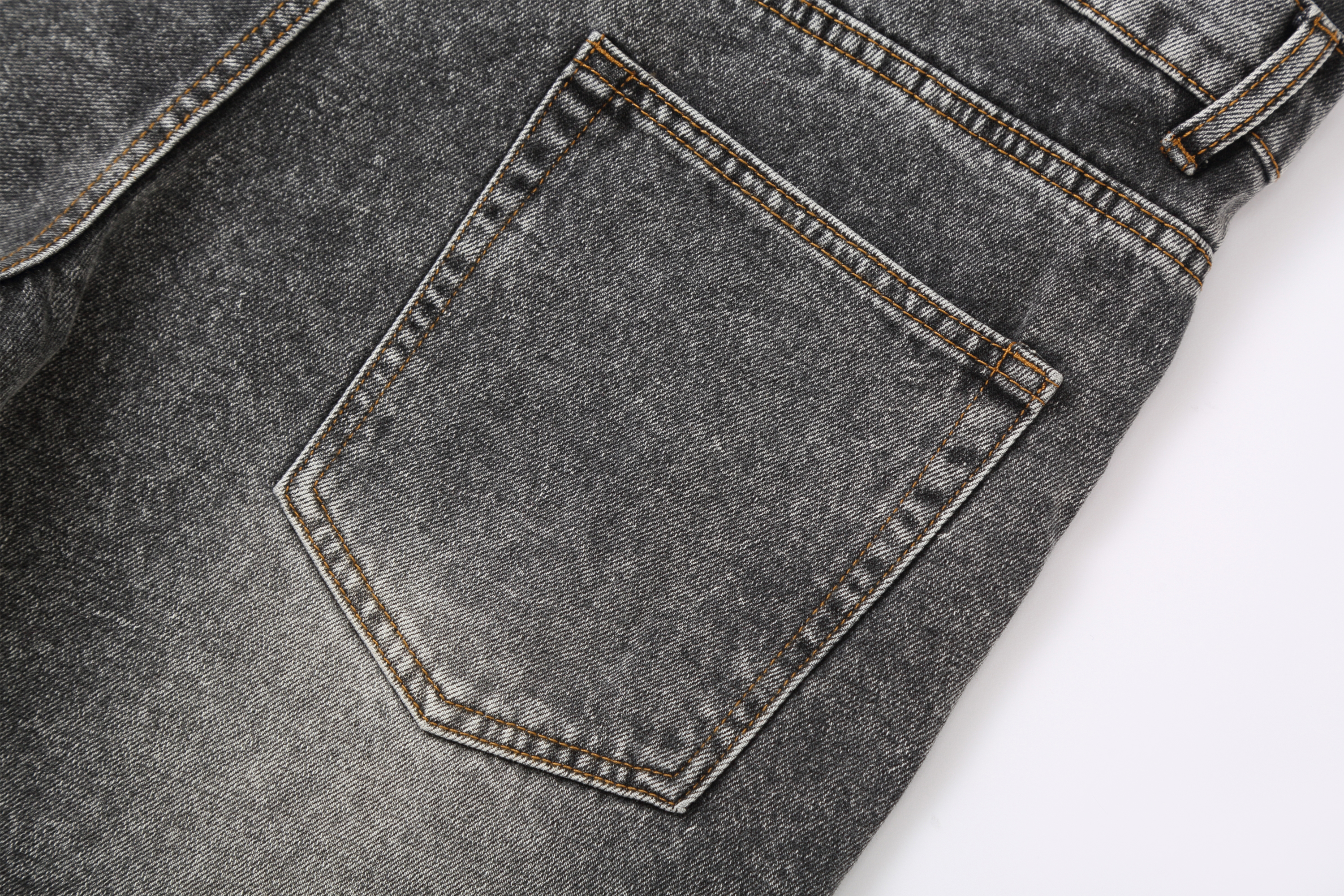 CLP Retro Washed Double-Waist Denim Shorts