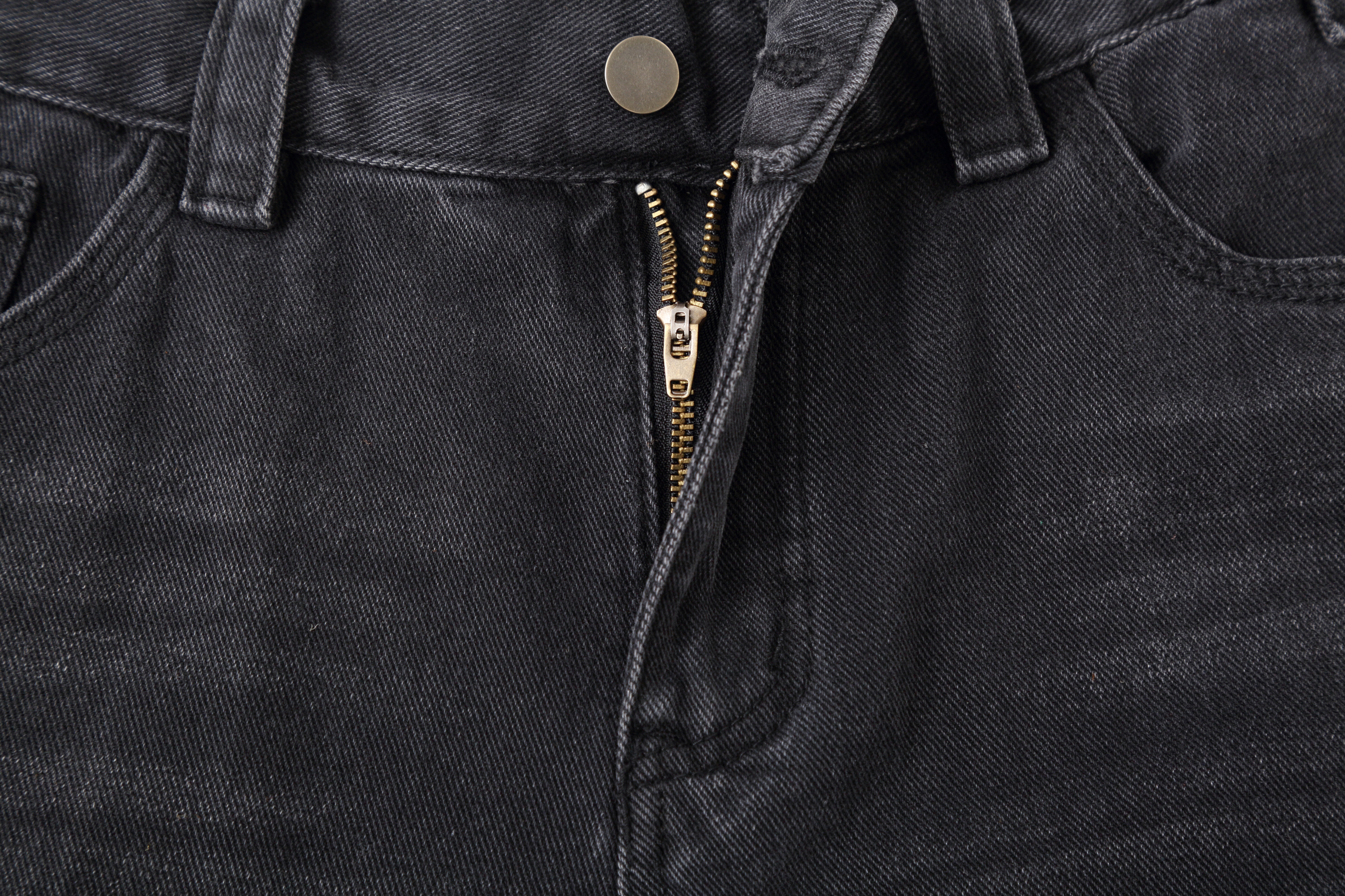 CLP Retro Washed Raw Edge Paneled Shorts