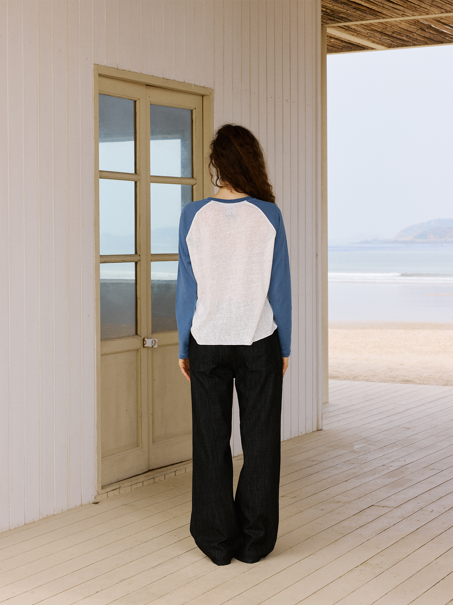 IN EXISTENCE Mulberry Silk Studded Straight-Leg Jeans