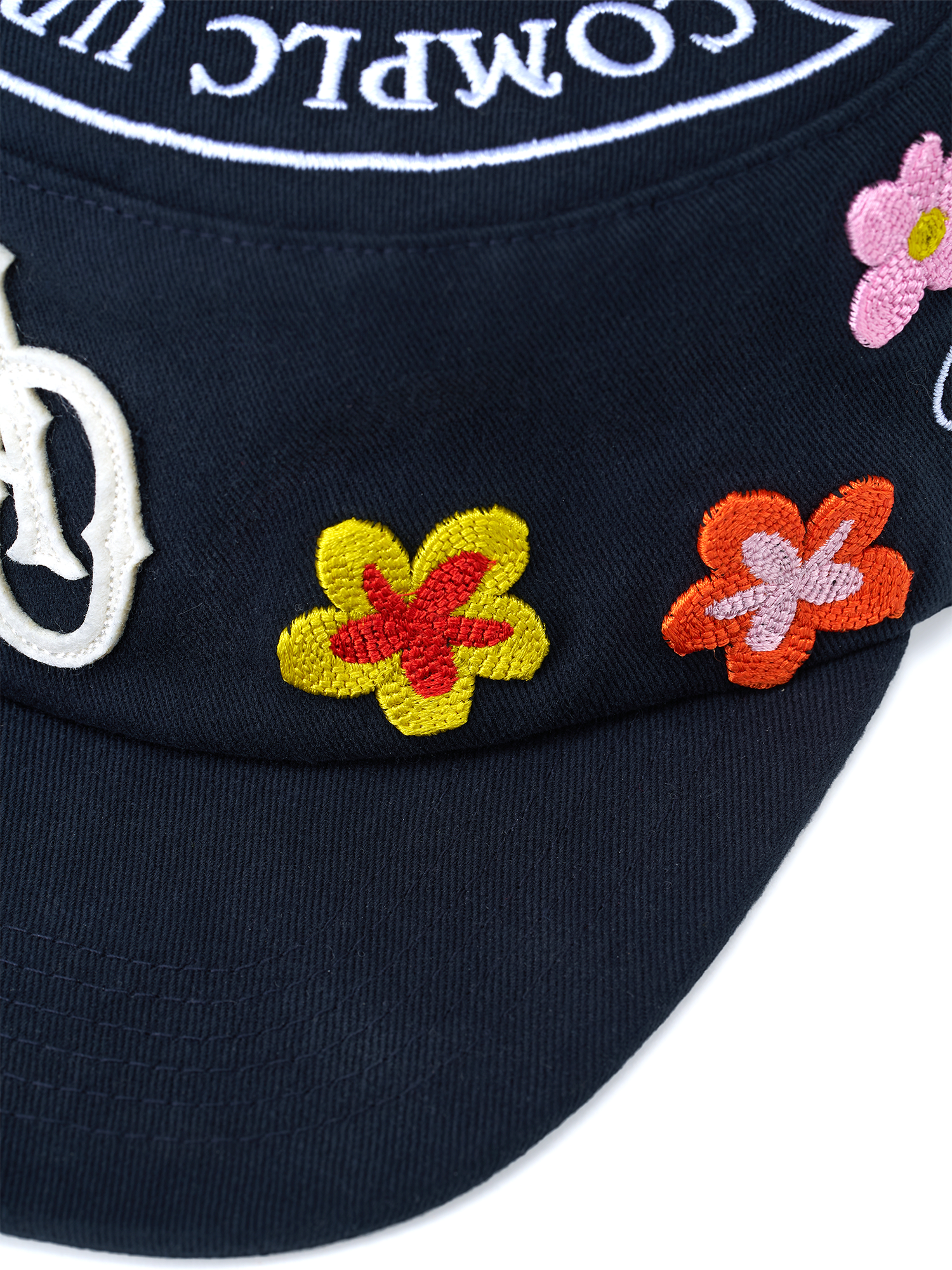SANB Floral Embroidered Pillbox Cap