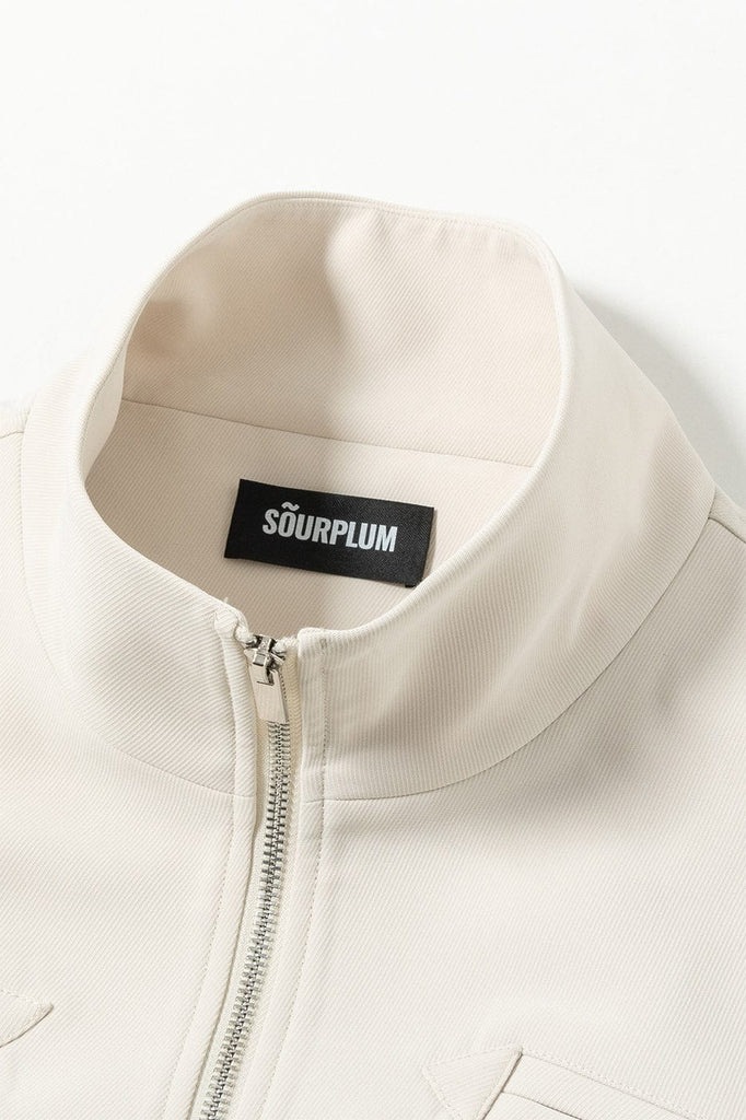 SOURPLUM Zipper Paneled Detachable Oversized Jacket, premium urban and streetwear designers apparel on PROJECTISR.com, SOURPLUM