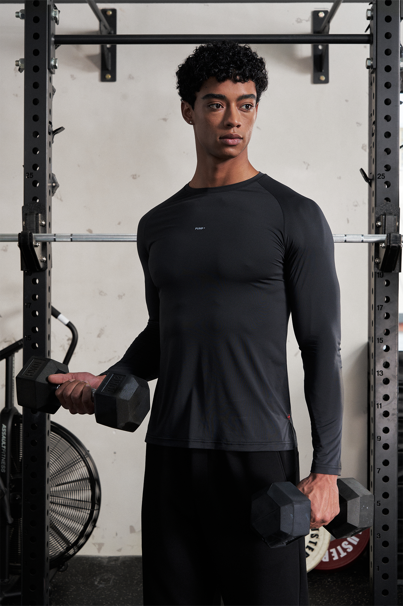 PUMPPLUS Antibacterial Quick-Dry Slim Long-Sleeve Tee, premium urban and streetwear designers apparel on PROJECTISR.com, PUMPPLUS