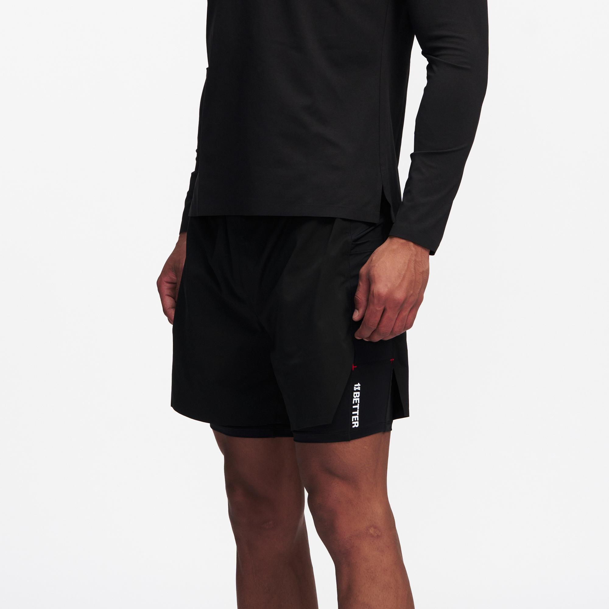 PUMPPLUS Quick-Dry Layered Training Shorts, premium urban and streetwear designers apparel on PROJECTISR.com, PUMPPLUS