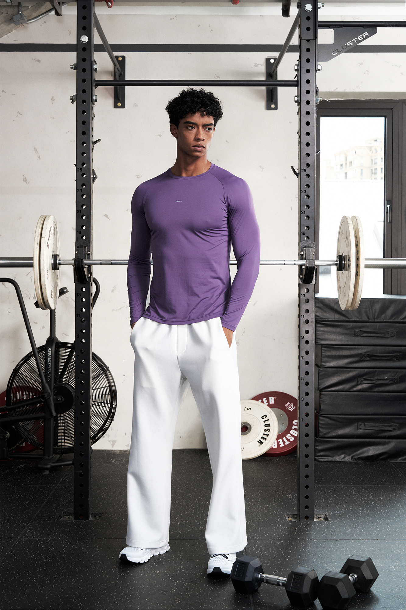 PUMPPLUS Antibacterial Quick-Dry Slim Long-Sleeve Tee, premium urban and streetwear designers apparel on PROJECTISR.com, PUMPPLUS