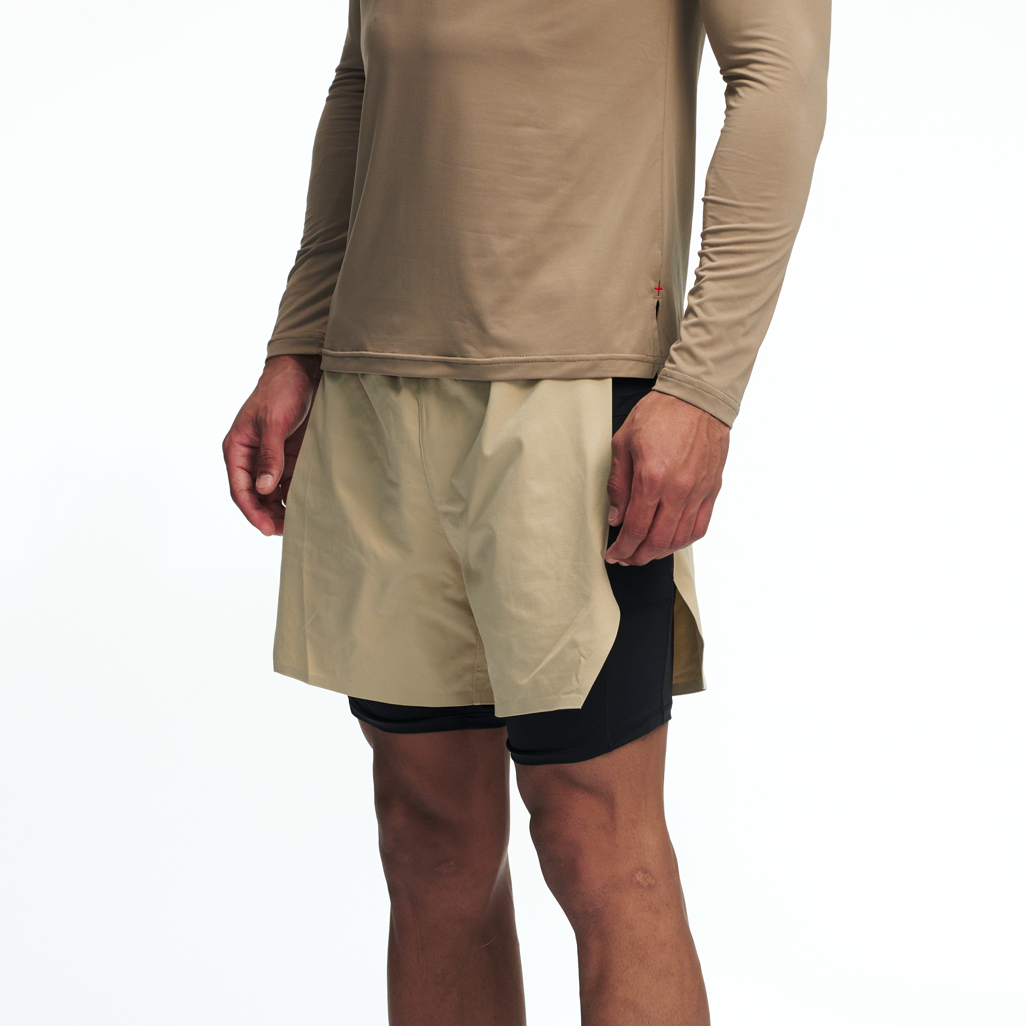 PUMPPLUS Quick-Dry Layered Training Shorts, premium urban and streetwear designers apparel on PROJECTISR.com, PUMPPLUS